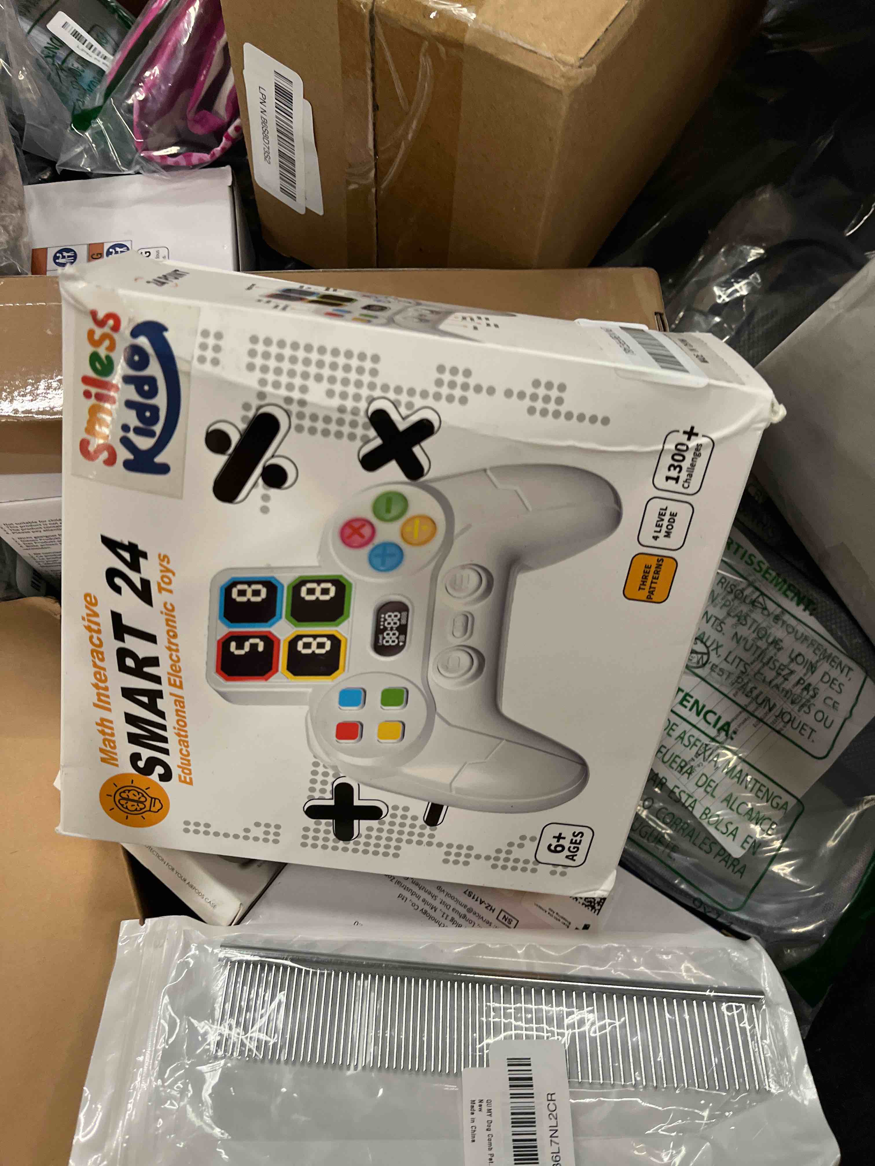 Condition photo showing Good Condition for smilesskiddo math games calculate number of 24, electronic math multiplication game for learning addition, subtraction, division, and multiple, educational handheld games gift for kids adults