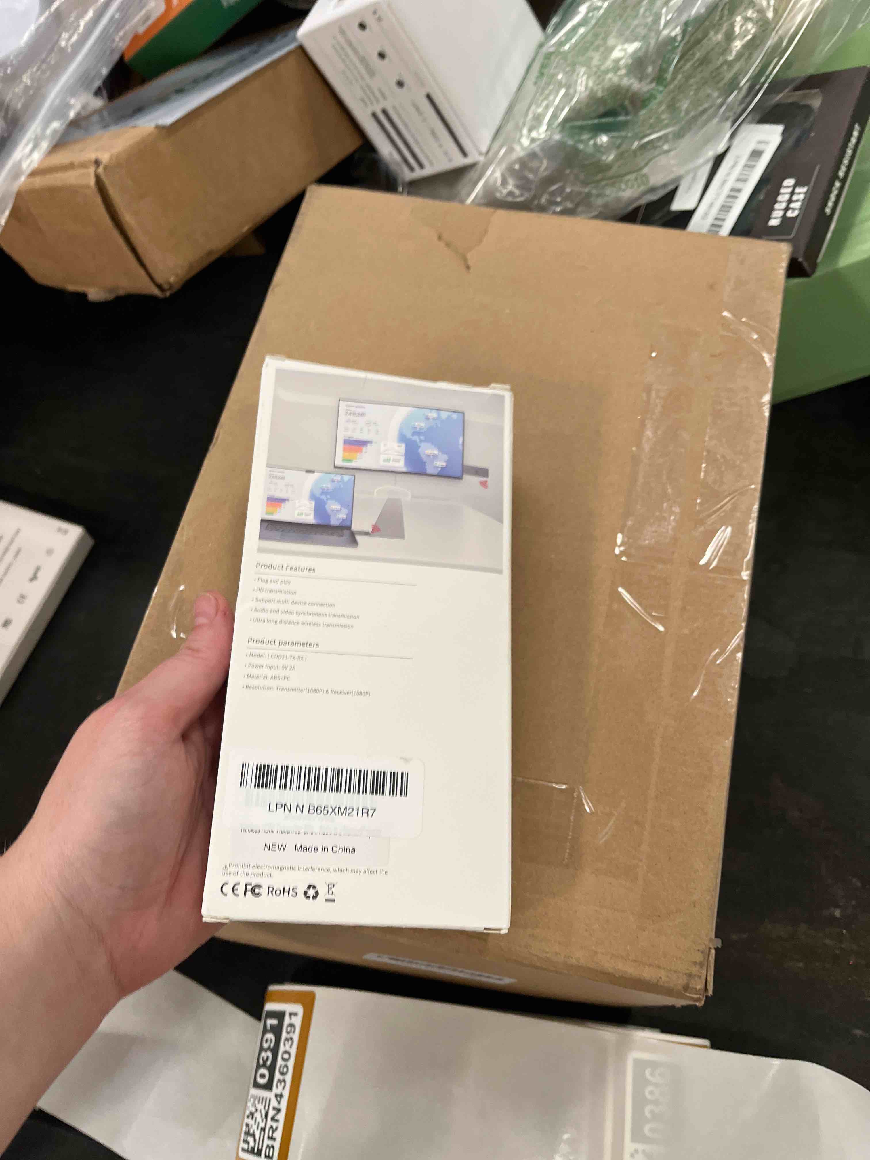 Condition photo showing Good Condition for 2026 wireless hdmi transmitter & receiver set – supports 4k decoding, 1080p outputplug-and-play portable 5g+2.4g extender: transmits audio/video from laptops/desktops/tv boxes/projectors to displays