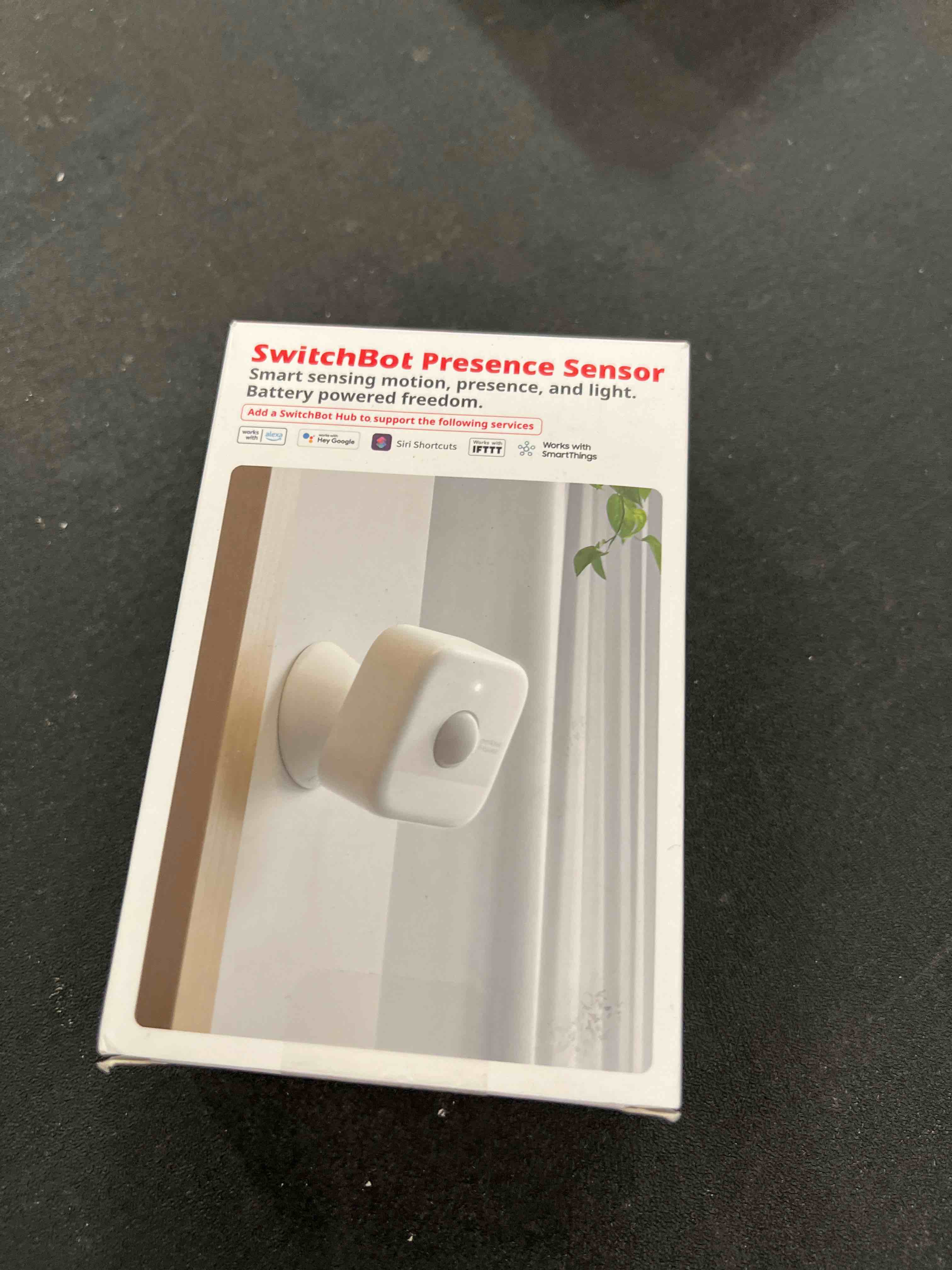 Condition photo showing Good Condition for switchbot smart mmwave radar motion sensor, bluetooth presence sensor with dynamic detection & zone positioning, compatible with alexa, homekit & apple home via switchbot hub (presence sensor)