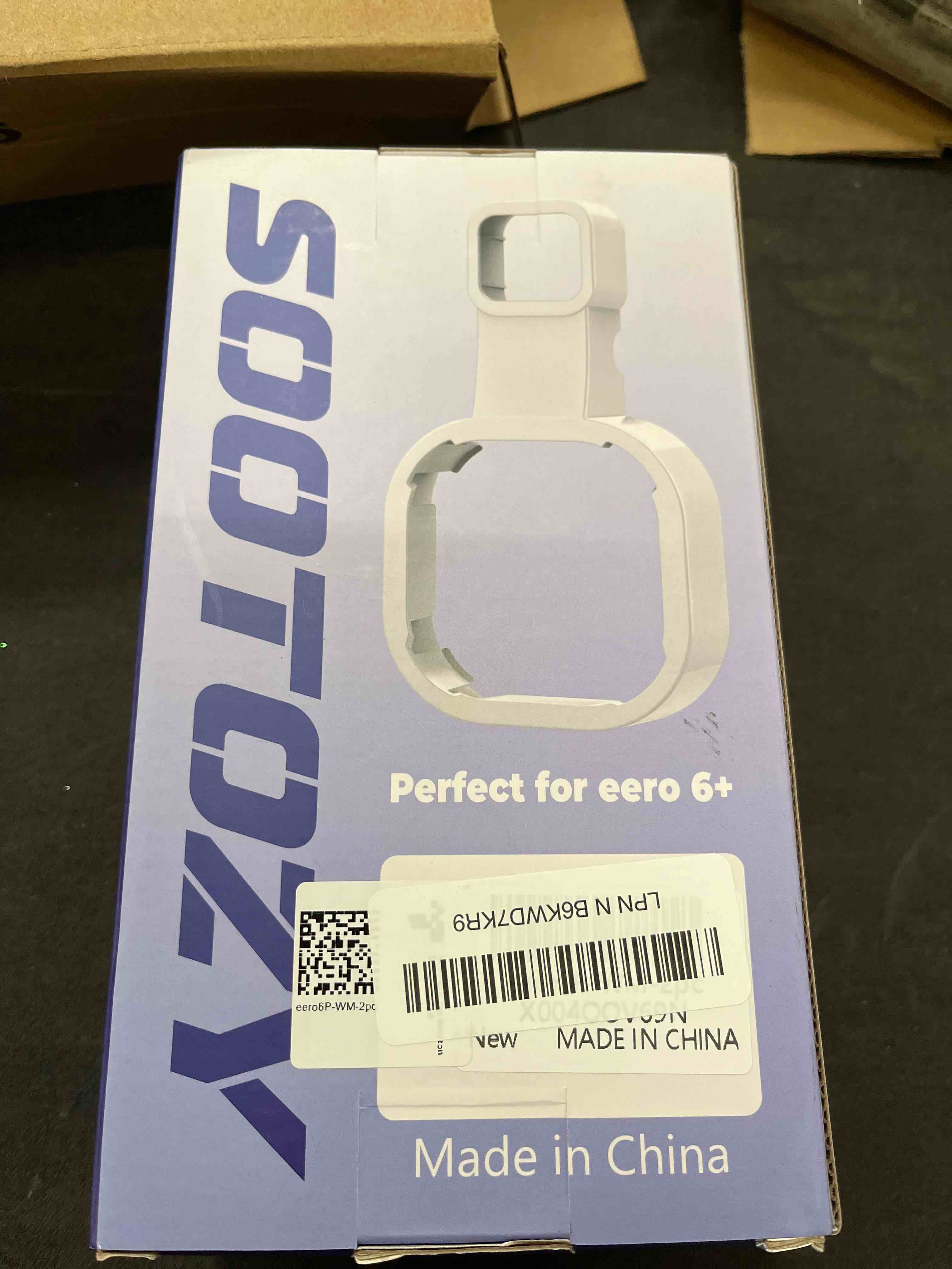 Condition photo showing Good Condition for wall mount holder for eero 6 and for eero 6+ router mesh wi-fi system – no messy wires, space-saving outlet wall mount holder for eero 6 plus extender, stand bracket for eero 6+ (white-2pcs)