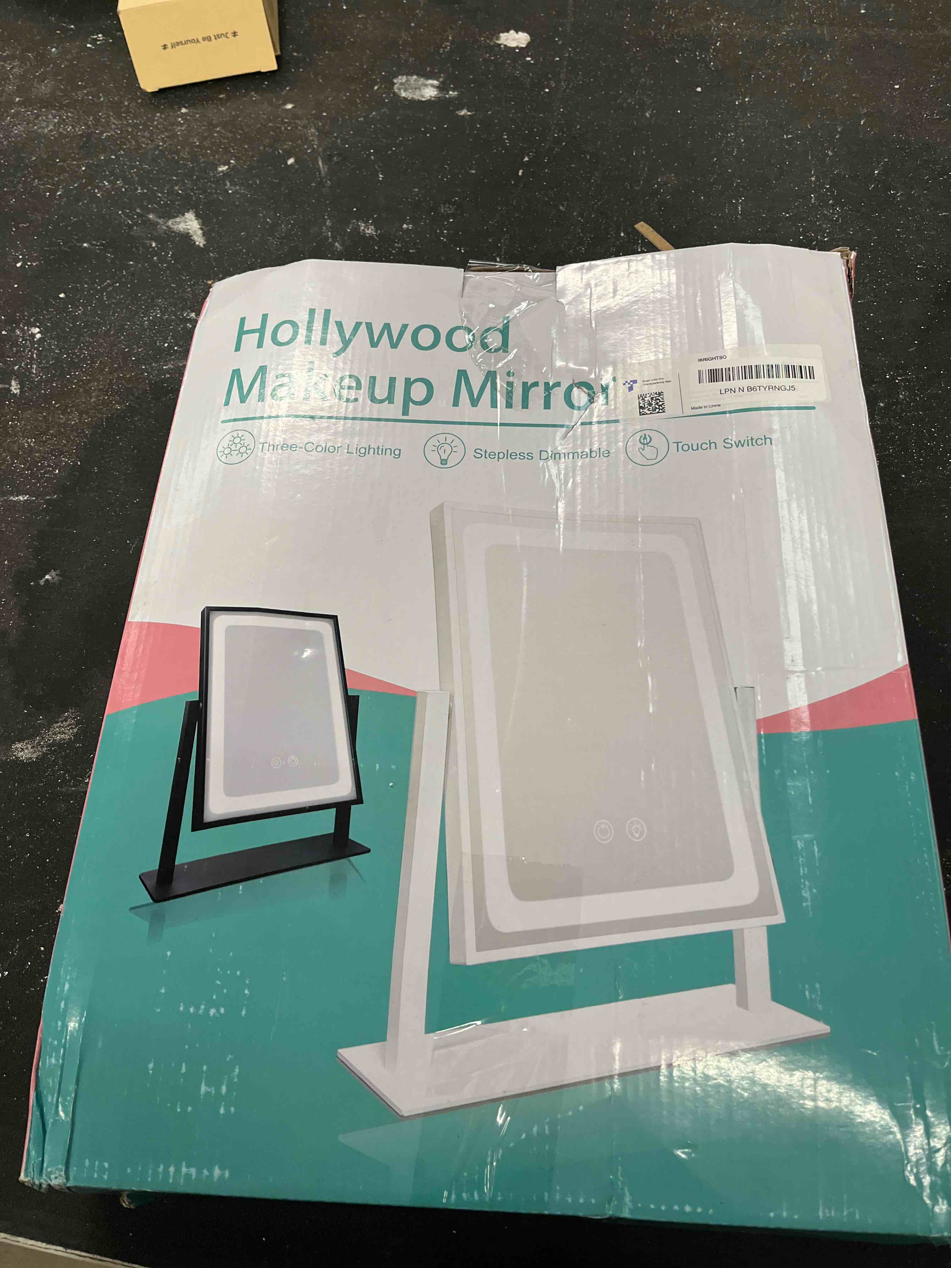 Vanity Mirror with Lights, Hollywood Makeup Mirror with Lights, Touch Control, 3 Color Lighting Modes, Dimmable, Detachable 10X Magnification Mirror, 360° Rotation (16in, White)