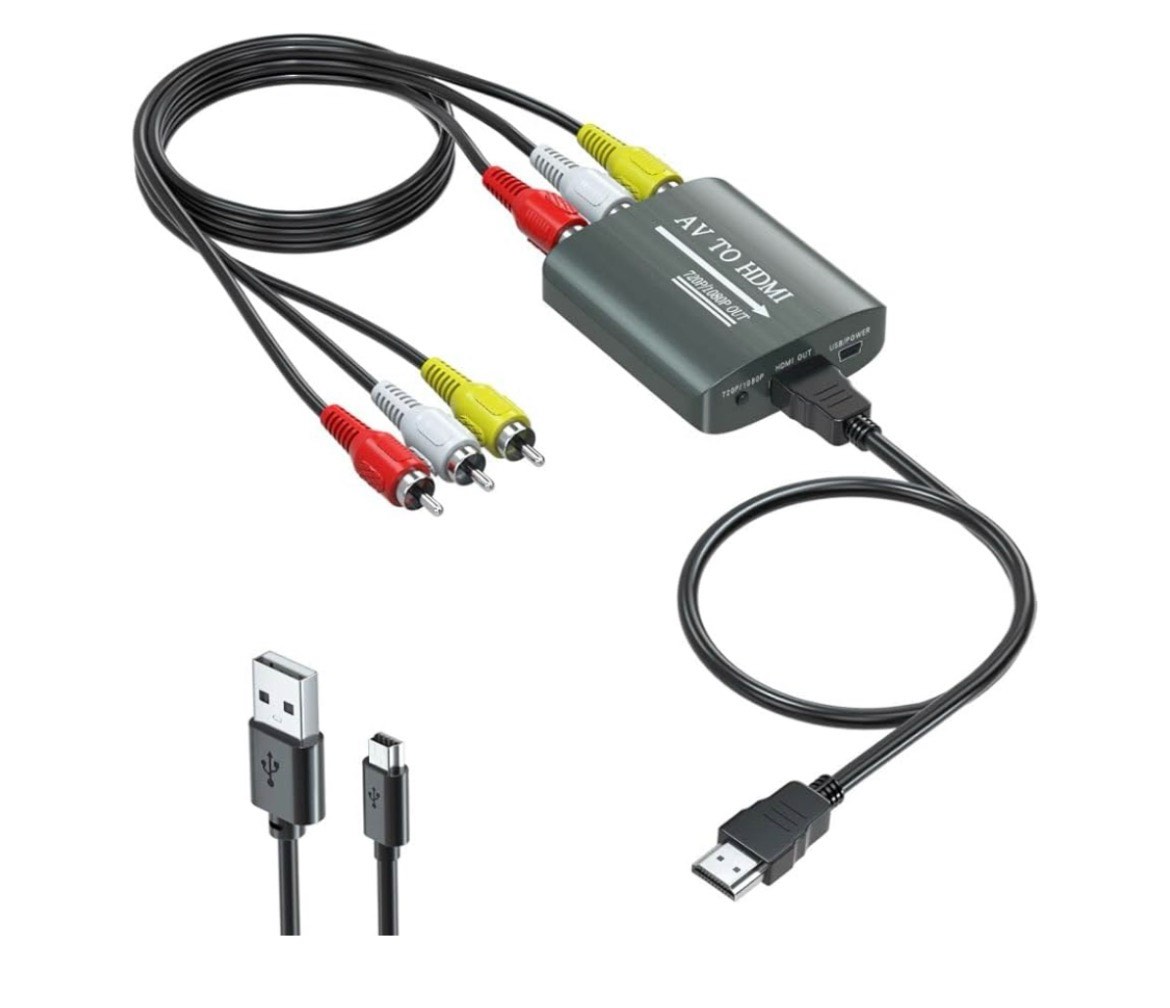 rca to hdmi converter,av to hdmi for xbox,ps one,ps2,ps3,n64,wii,vcr,vhs,stb,blue-ray dvd players,tv