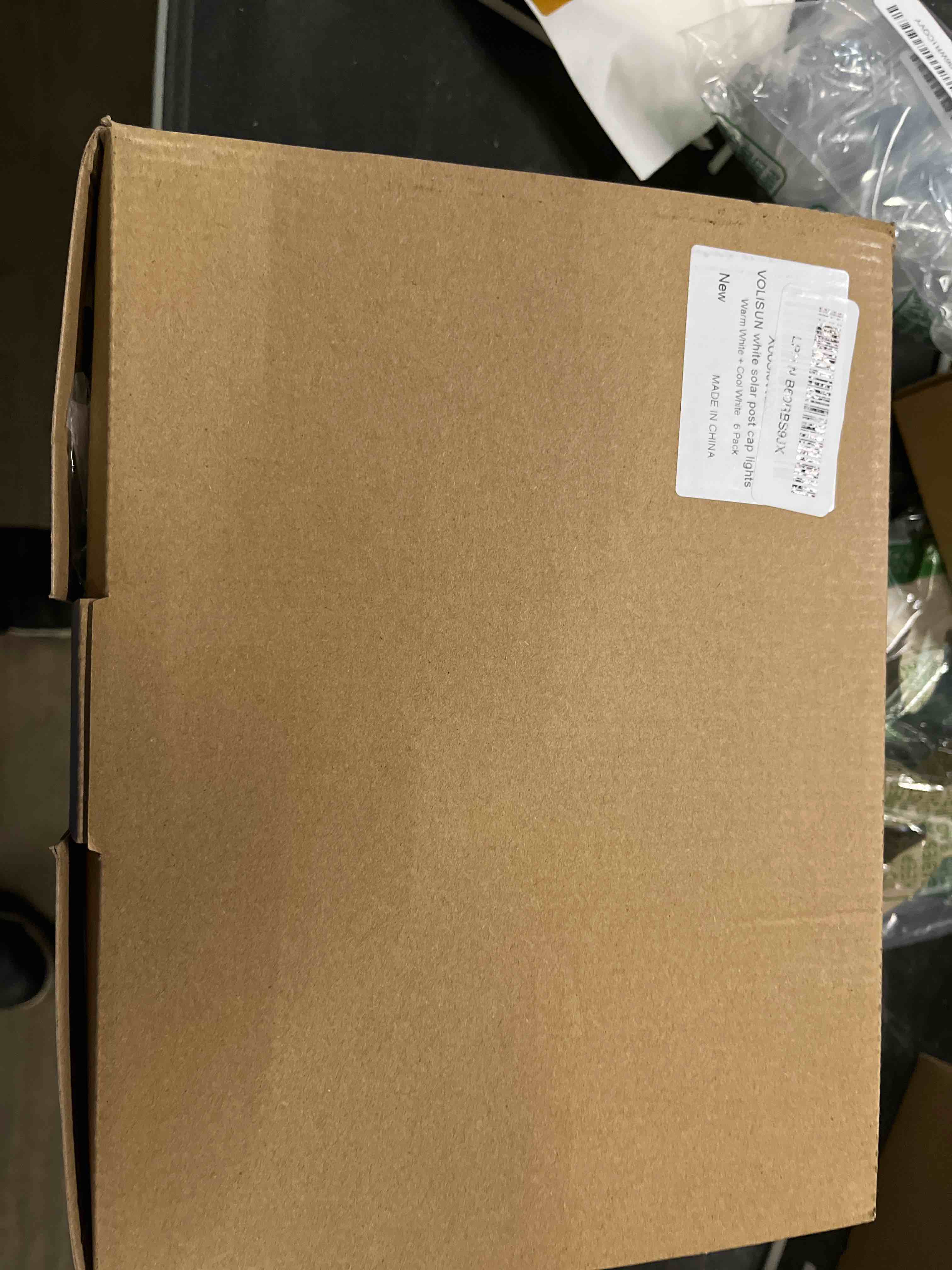 Condition photo showing Good Condition for volisun solar post cap lights: 6 - pack outdoor deck post cap lights white for dock fence waterproof