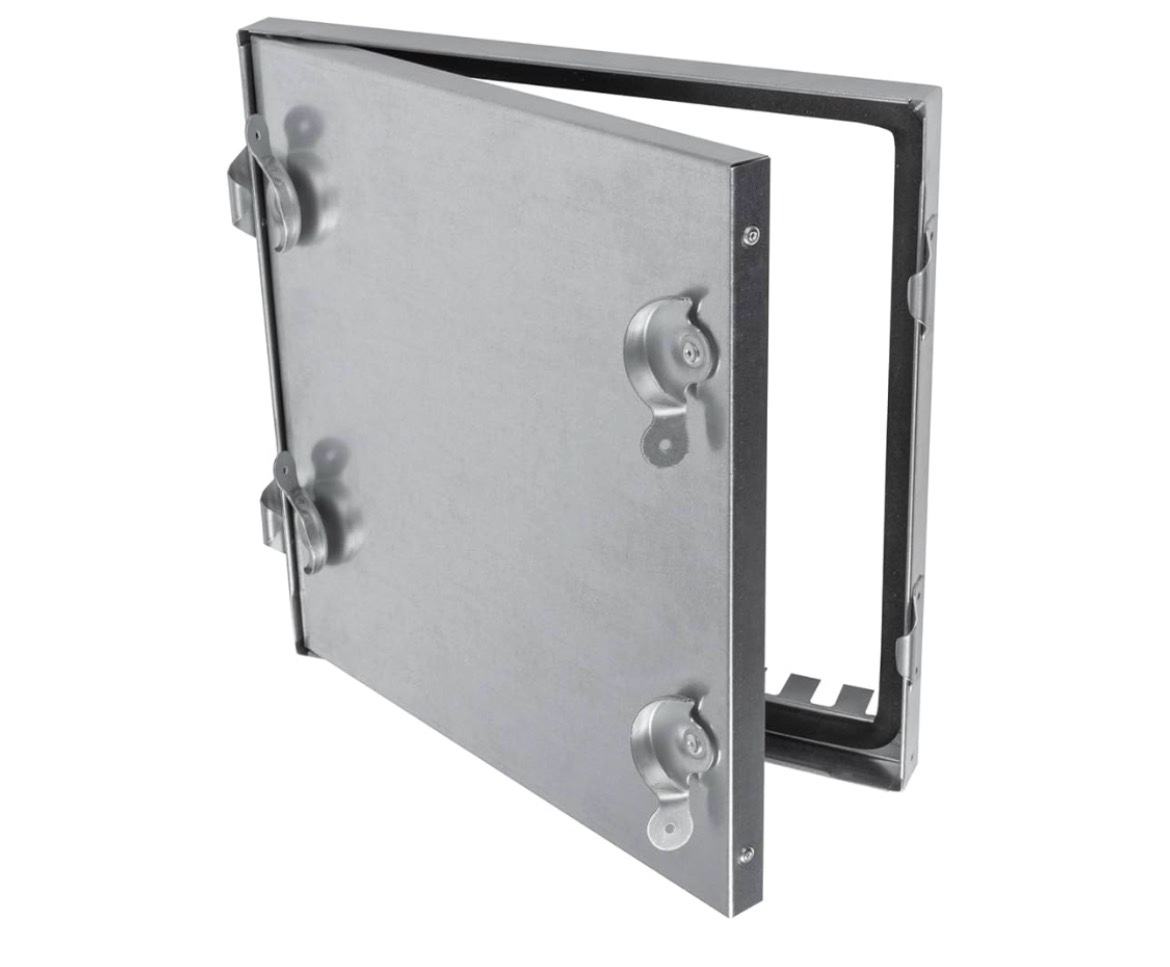repa market 12 x 12 inch galvanized steel duct access door – airtight insulated crawl space access d