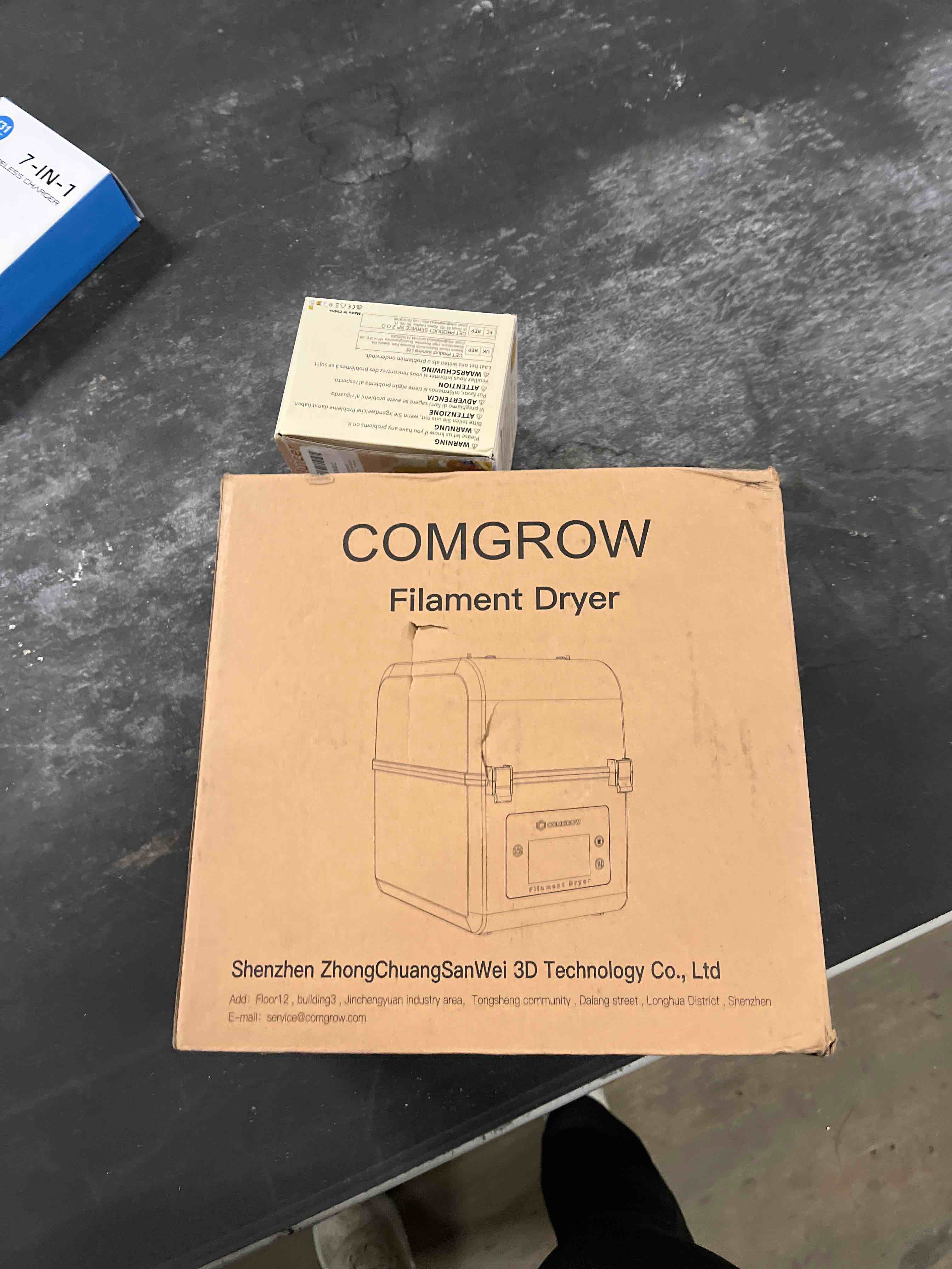Condition photo showing Good Condition for comgrow 3d printer filament dryer box, comgrow 3d filament storages, keeping filaments dry during 3d
