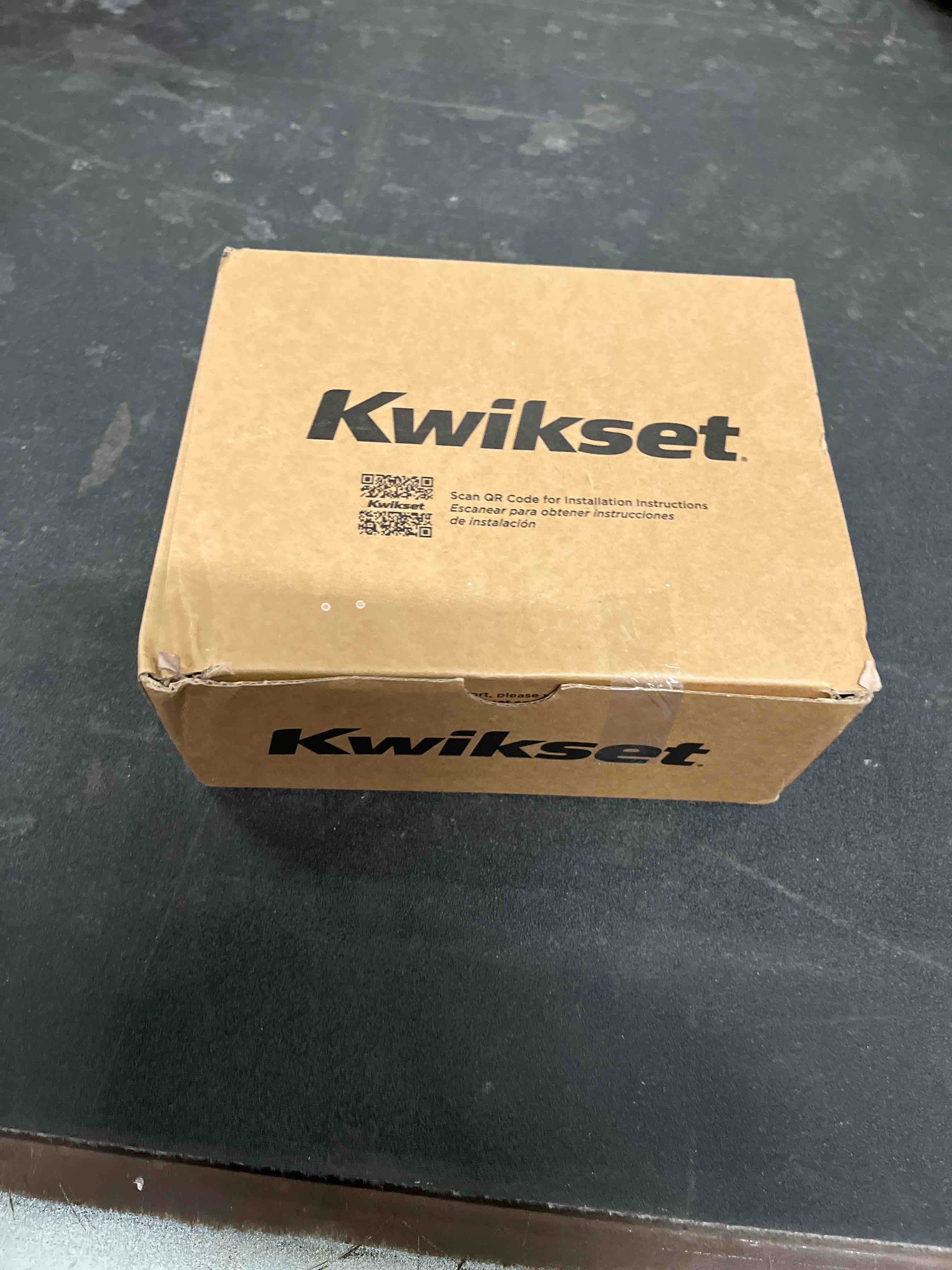 Condition photo showing Good Condition for kwikset milan entry door handle with lock and key, secure keyed reversible lever exterior, doorlock,