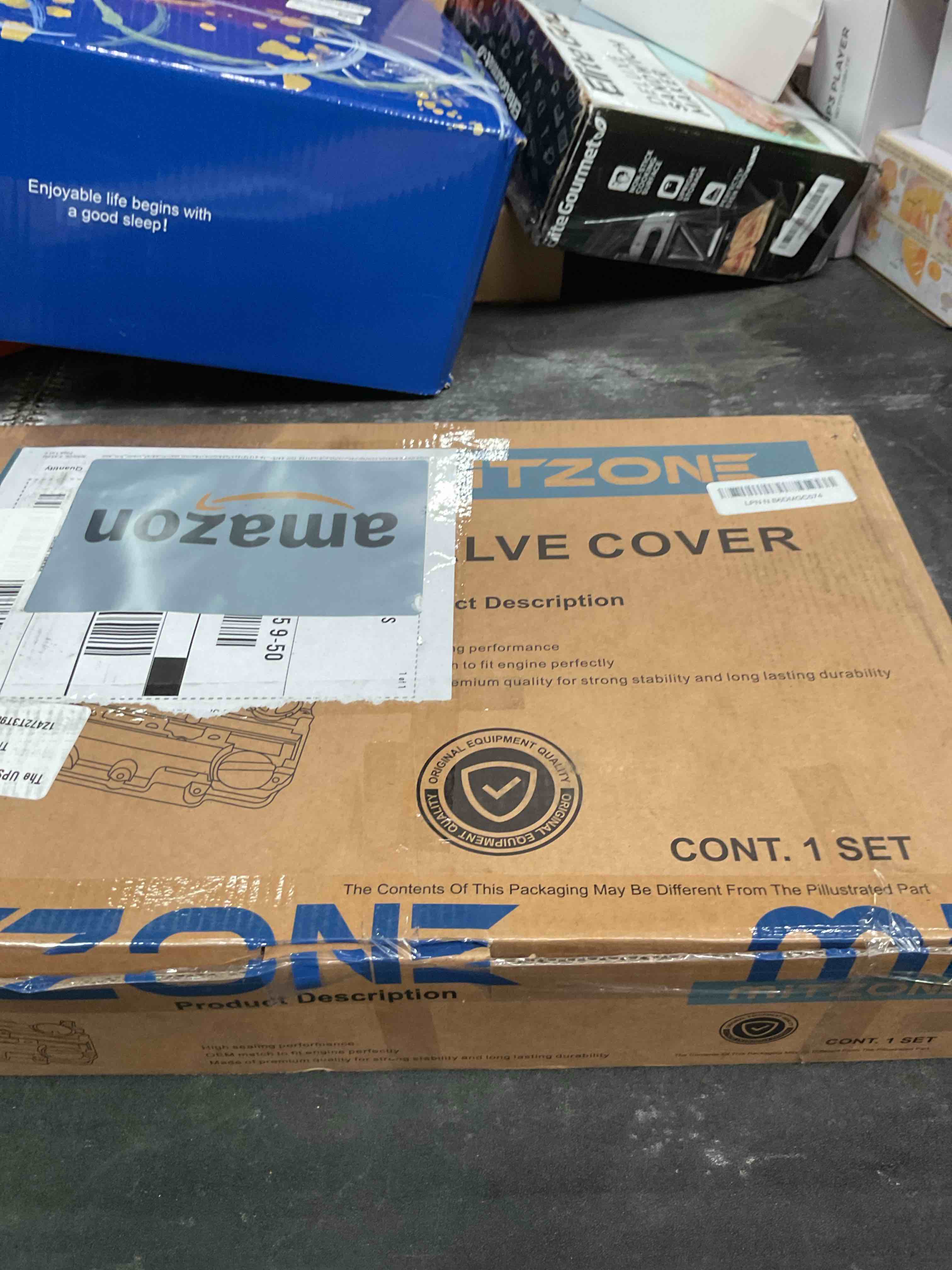 Condition photo showing Good Condition for mitzone engine valve cover compatible with 2011-2019 chevy cruze sonic volt trax buick encore cadillac elr 1.4l turbo replace# 55573746 25198498 264-968