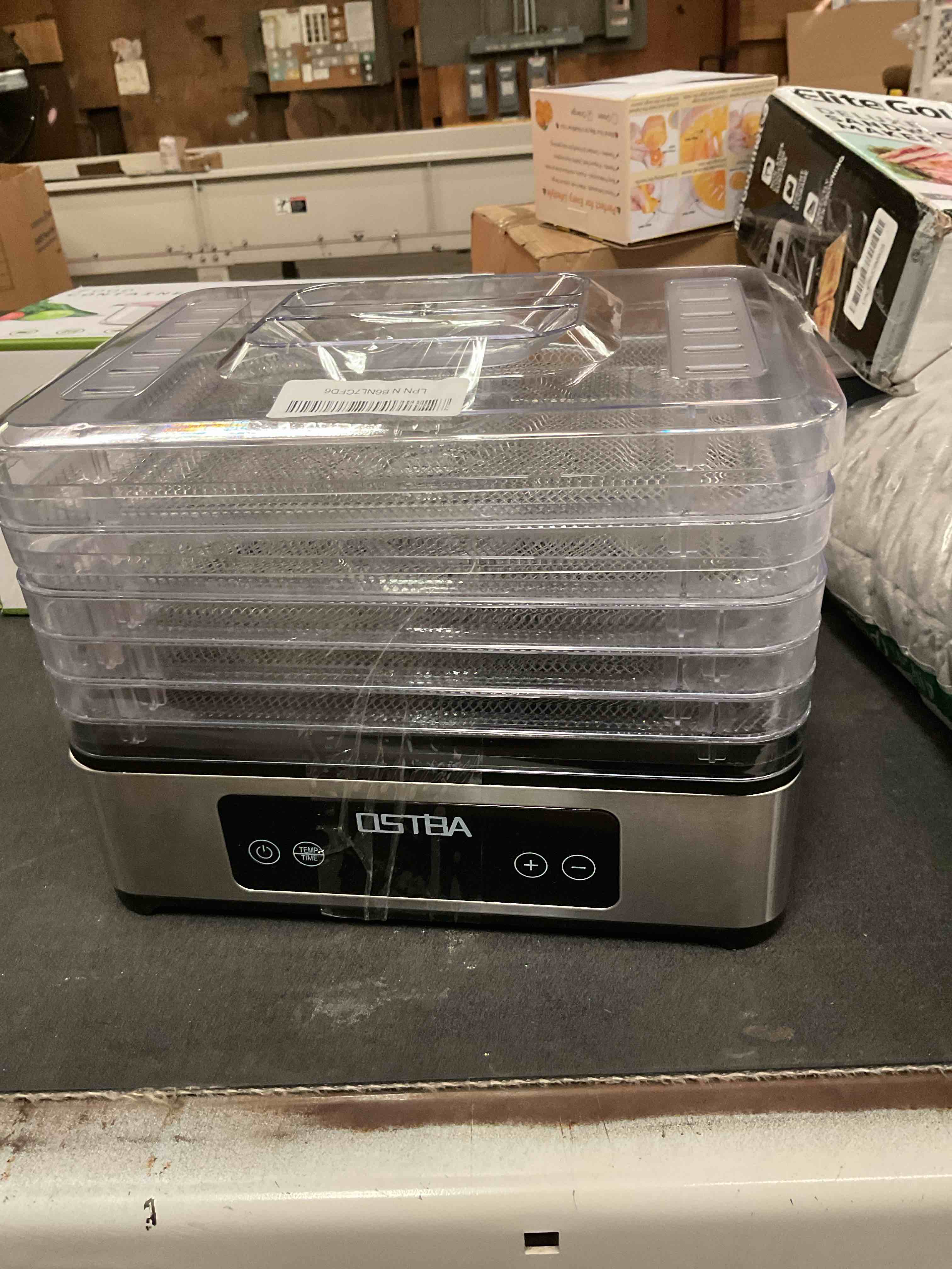 Condition photo showing Good Condition for ostba food dehydrator machine adjustable temperature & 72h timer, 5-tray dehydrators for food and jerky, fruit, dog treats, herbs, snacks, led display, 240w electric food dryer, recipe book