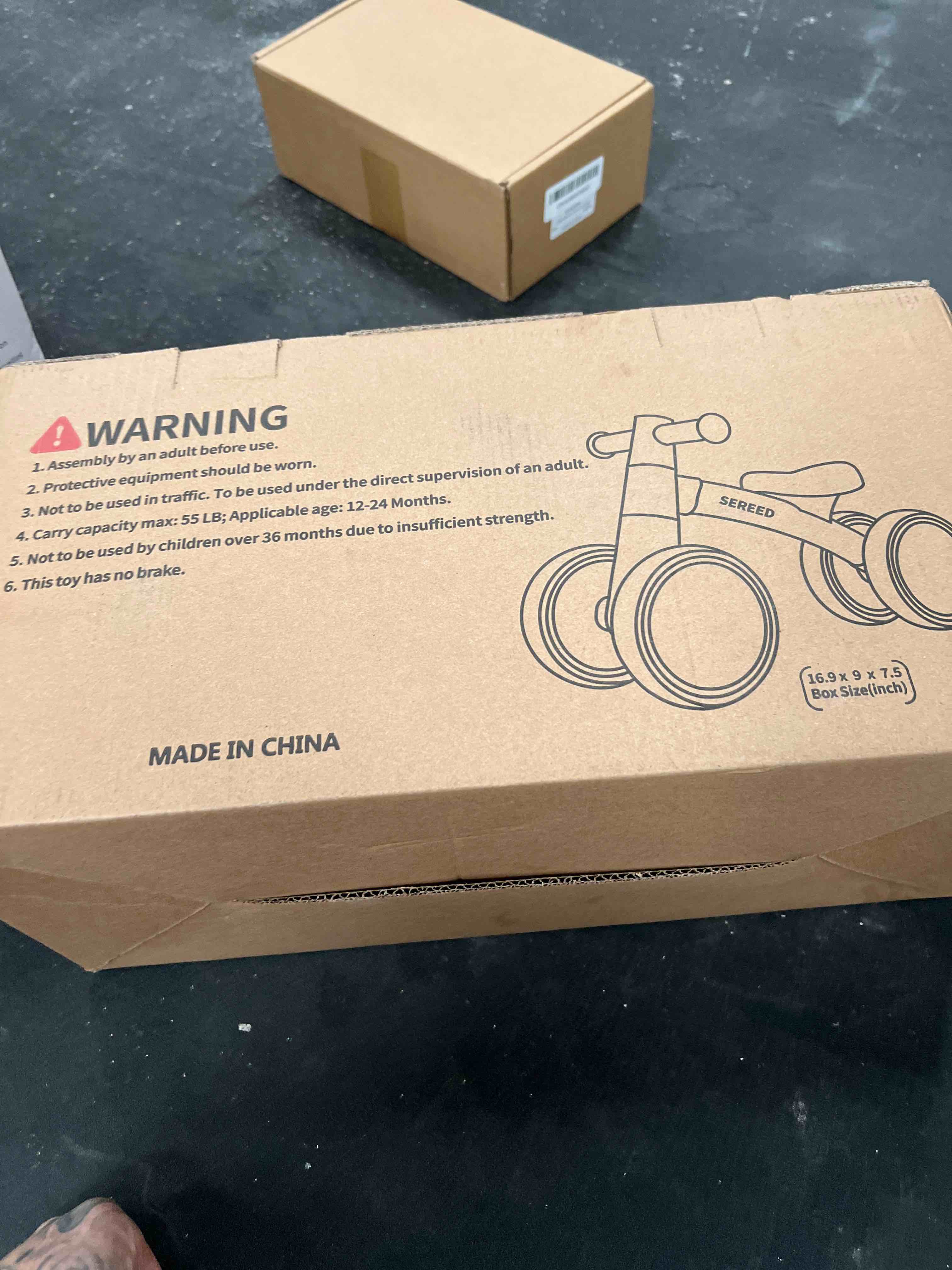 Condition photo showing Good Condition for sereed baby balance bike for 1 year old boys girls 12-24 month toddler balance bike, 4 wheels toddler first bike, first birthday gifts green