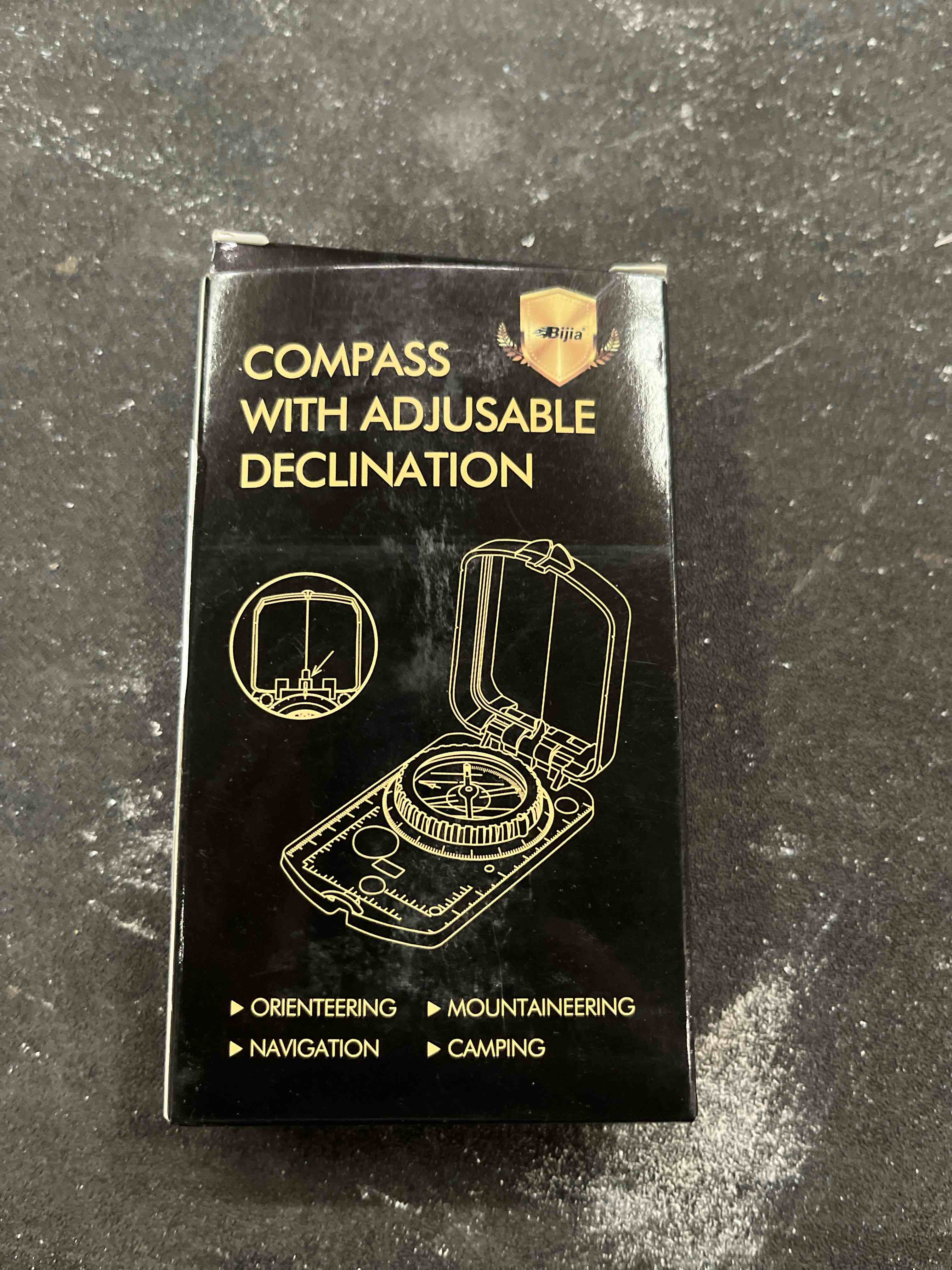 Condition photo showing Good Condition for bijia orienteering map compass -sighting mirror compass with adjustable declination,clinometer and led light for hiking, camping,orienteering,hunting,global mountaineering,navigating and sar training.