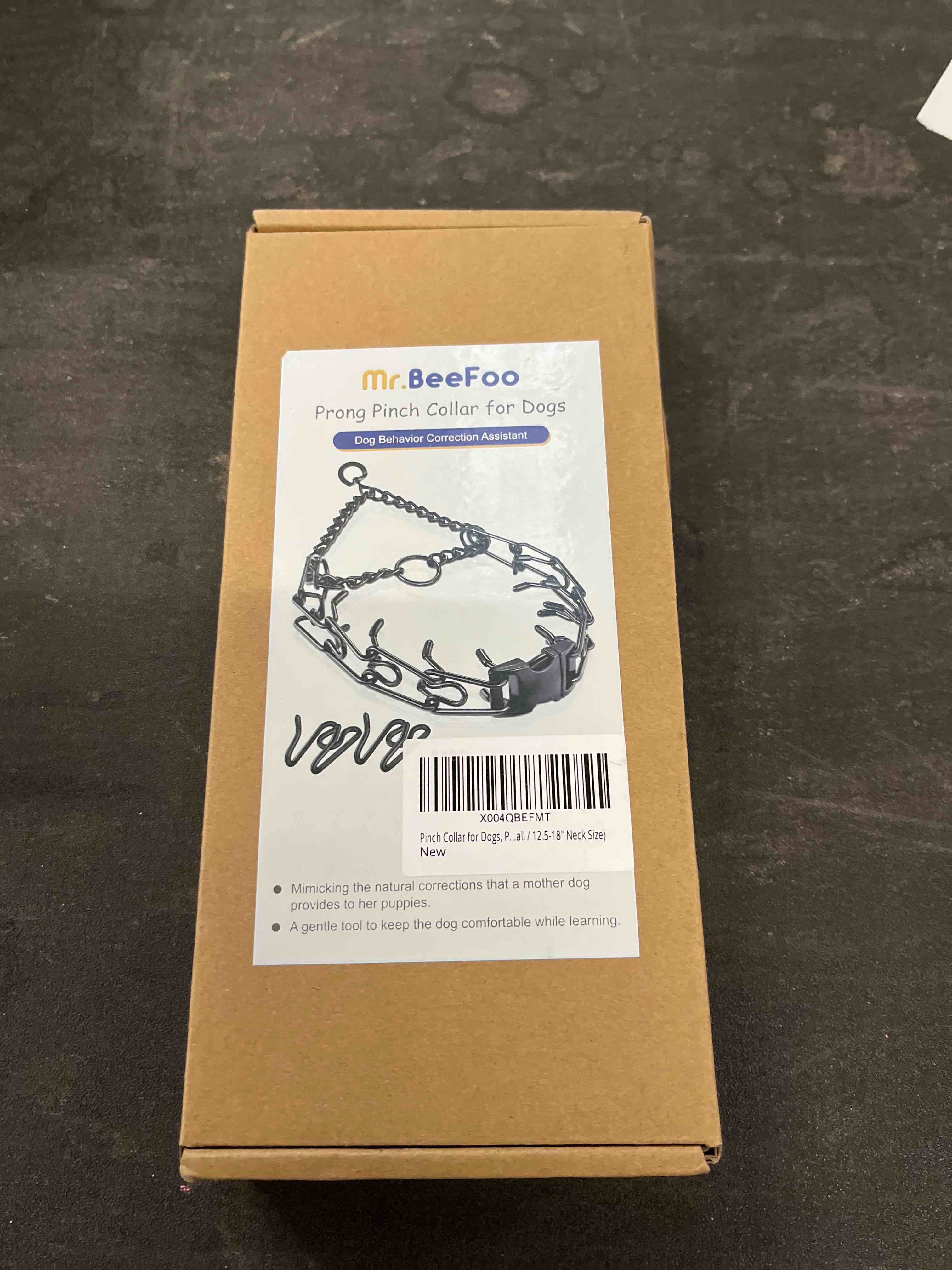 Condition photo showing Good Condition for pinch collar for dogs, prong training collar with quick release buckle for dog pulling behavior correction, adjustable pinch leashes (small / 12.5-18" neck size)