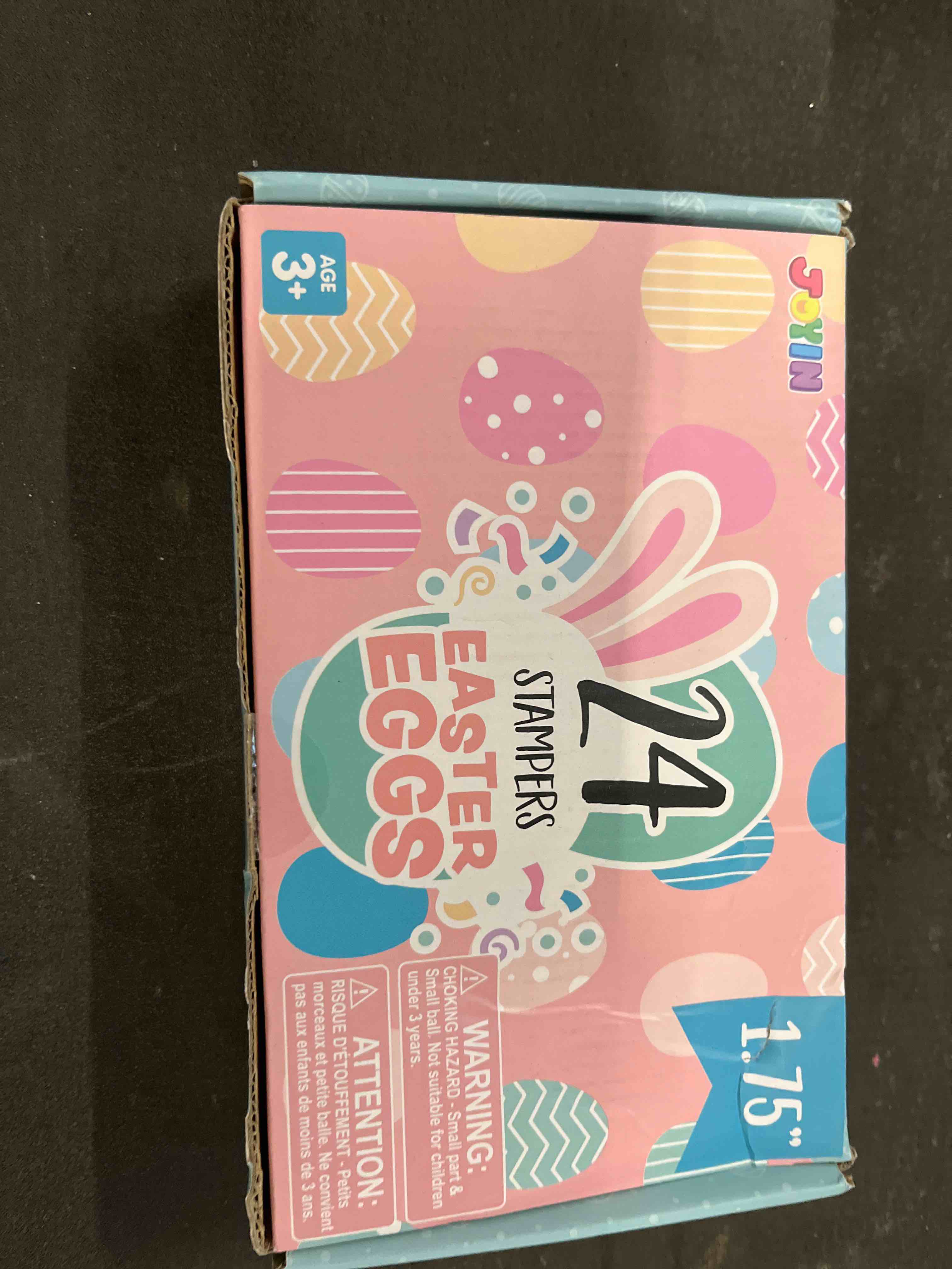 Condition photo showing Good Condition for joyin 24 pcs easter egg stampers toys for easter eggs hunt game, basket stuffers fillers, kids gifts, party favor, self inking stamp for classroom prize supplies sheep