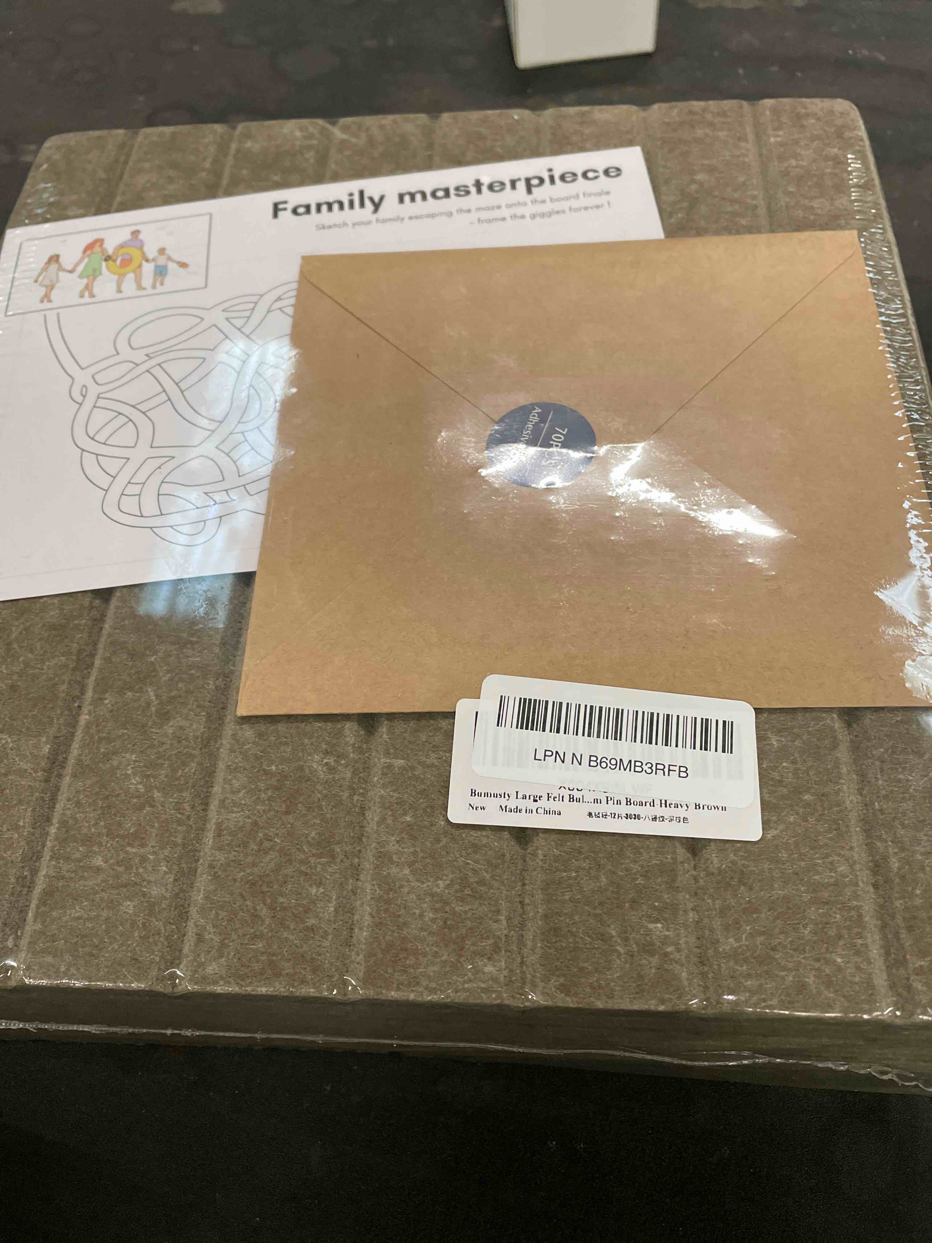 Condition photo showing Good Condition for bumusty large cork board alternative-48 x 36" felt bulletin board tiles, with 30 pushpins, 70 adhesive tabs, 12-pack slat wall paneling, cork boards for office push pin board felt board-earth brown earth brown fine-stripe 12-pack