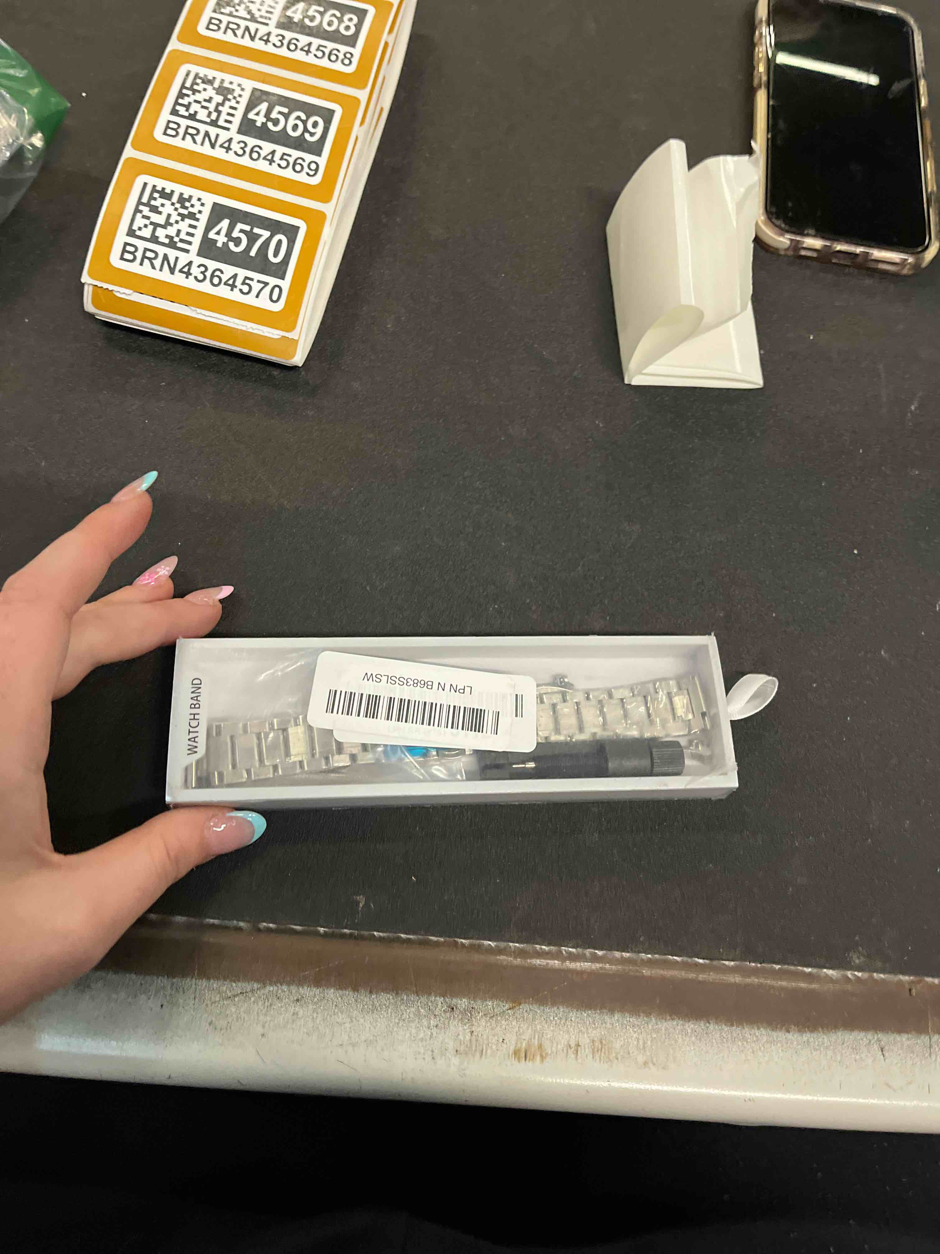 Condition photo showing Good Condition for stainless steel watch band 14mm 15mm 16mm 17mm 18mm 19mm 21mm 20mm 22mm 23mm 24mm universal metal watch strap smartwatch replacement band men women fit most traditional watches two-tone/silver+rose gold 20mm