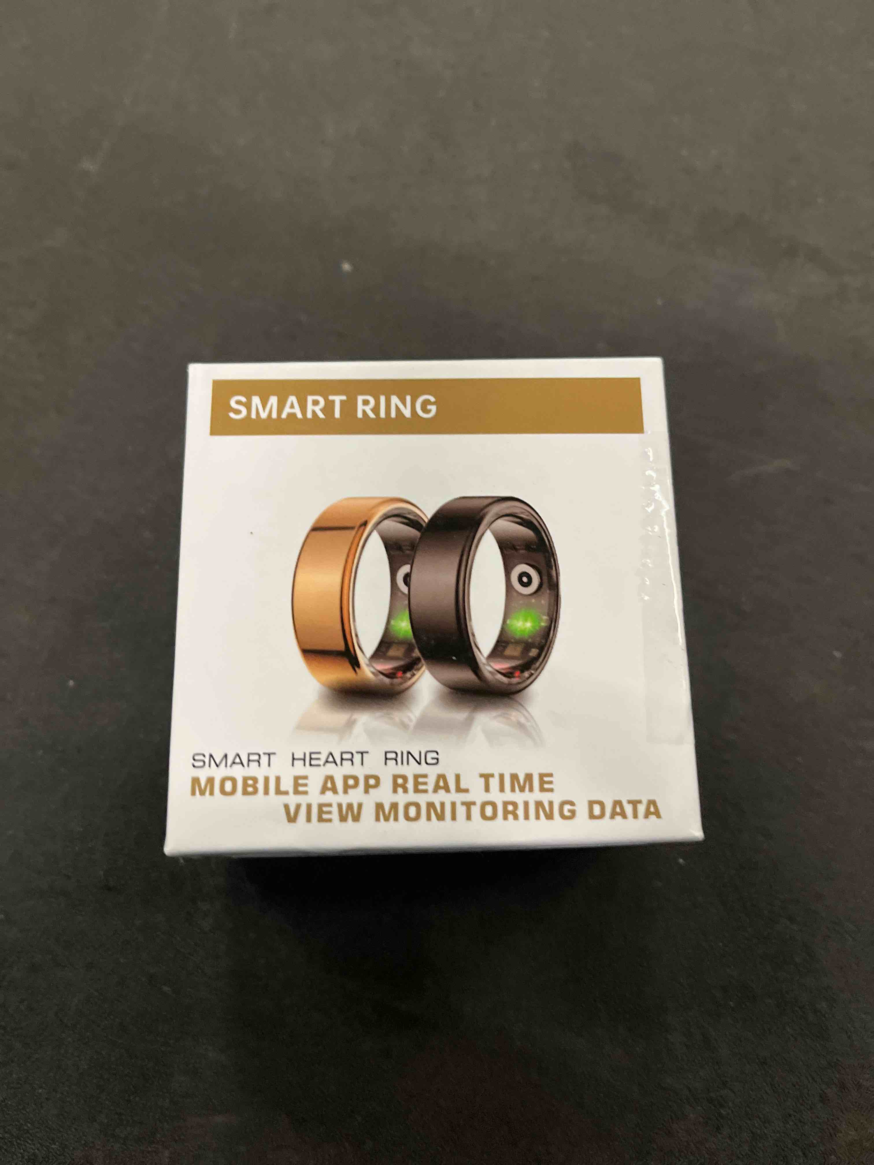 Condition photo showing Good Condition for vital health smart ring for women black vital health ring smart rings for men with fitness tracking, sleep monitor, activity tracking, app (size 11).
