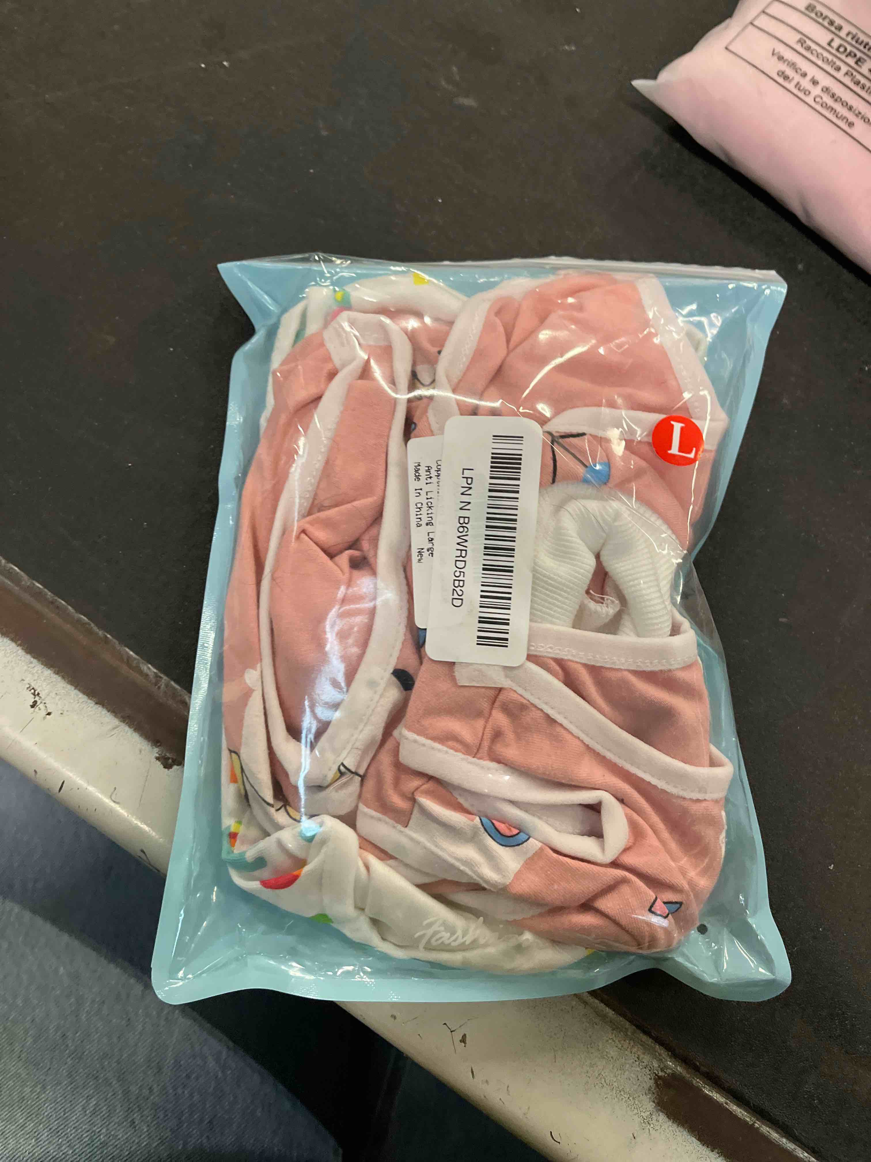 Condition photo showing Good Condition for 2 pcs cat recovery suit female cat onesie for cats after surgery spay abdominal wounds, kitten recovery suit female breathable e-collar alternative kitten onesie anti licking large sheep+lion large
