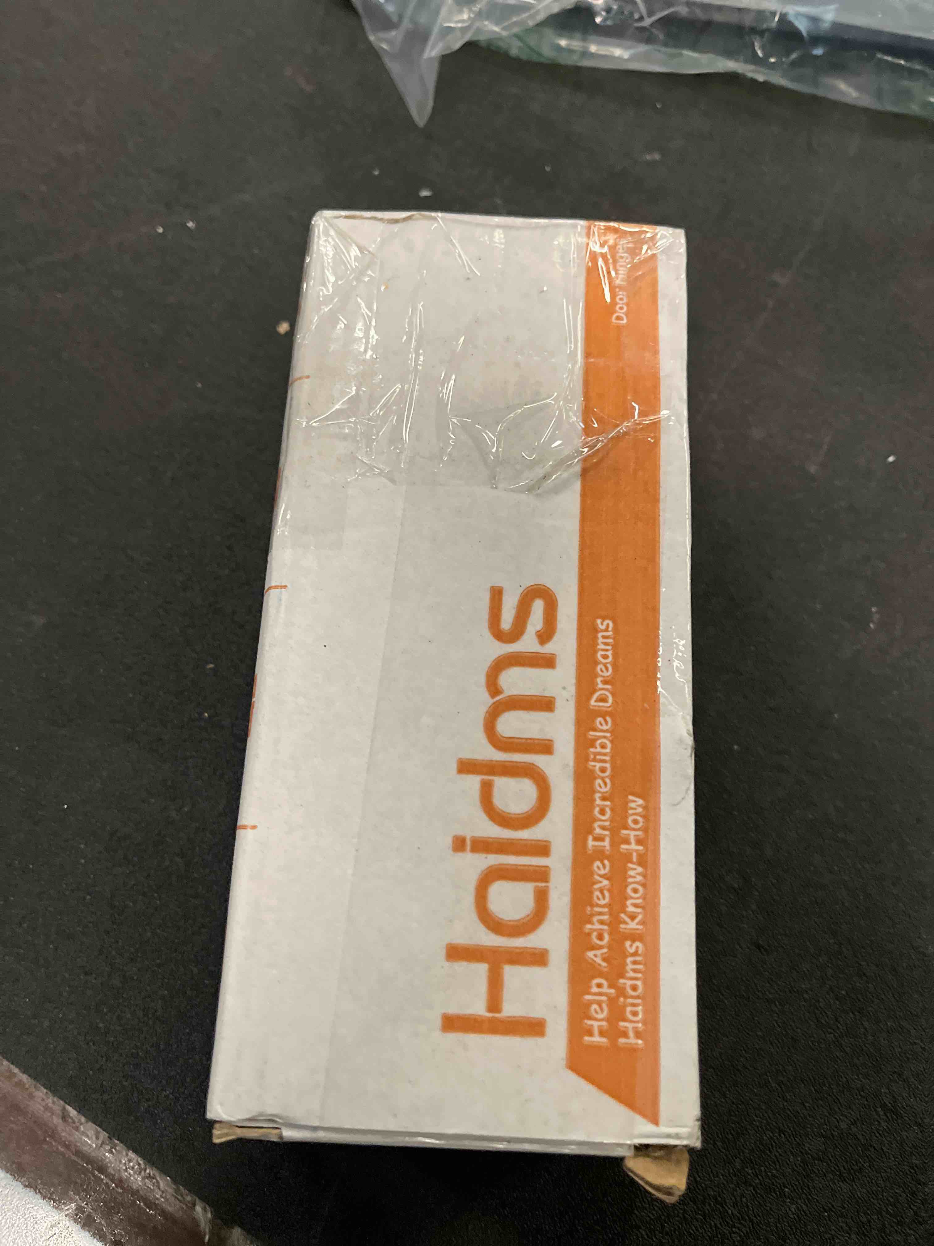 Condition photo showing Good Condition for haidms 3 pack self closing door hinges 4 inch black spring hinge with 5/8" radius corner adjustable tension for residential & heavy-duty door hardware 3 pack matte black-5/8''