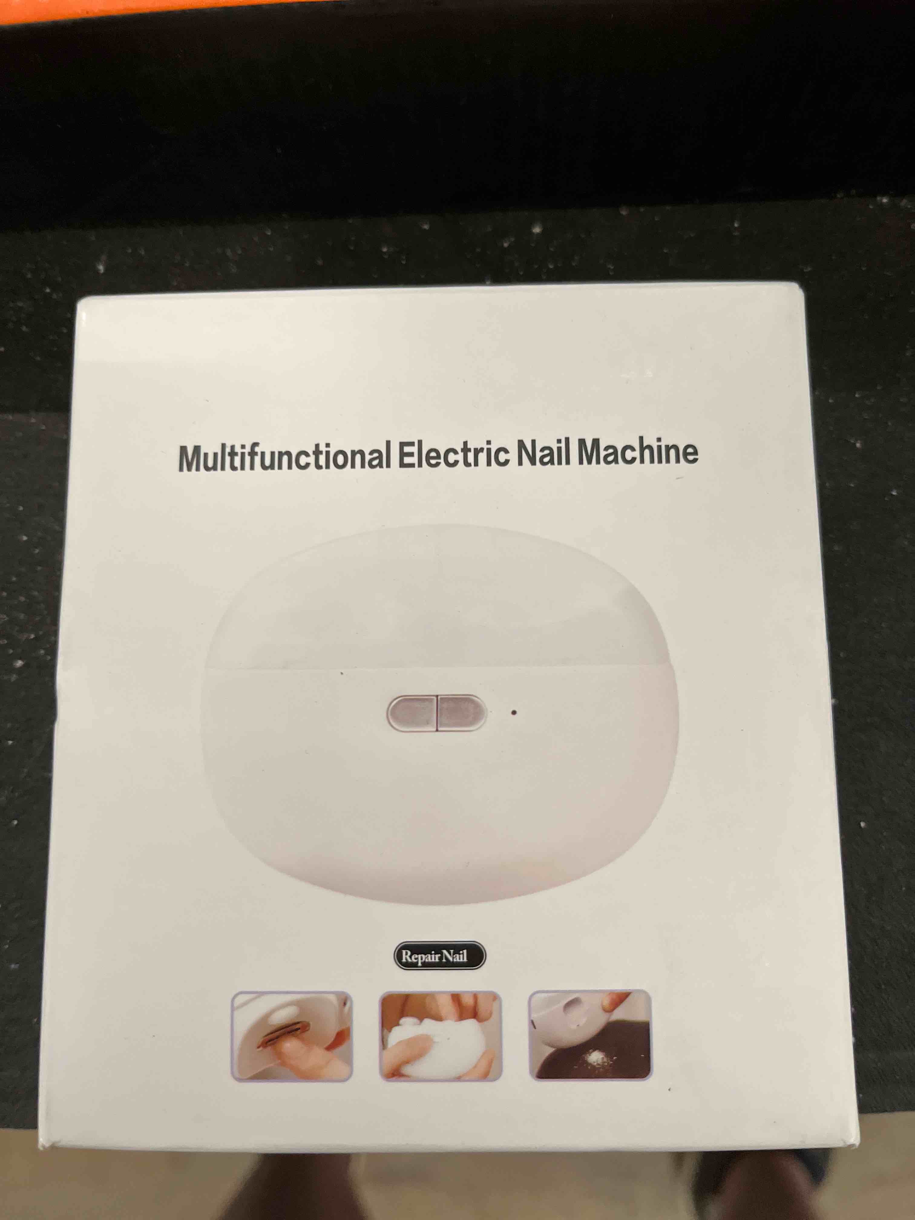 Condition photo showing Good Condition for electric nail clipper - 3 in 1 upgraded smart trimming & polishing nail clipper with 2 adjustable speeds, led light & chip collecting box, suitable for adults, elderly?gray?