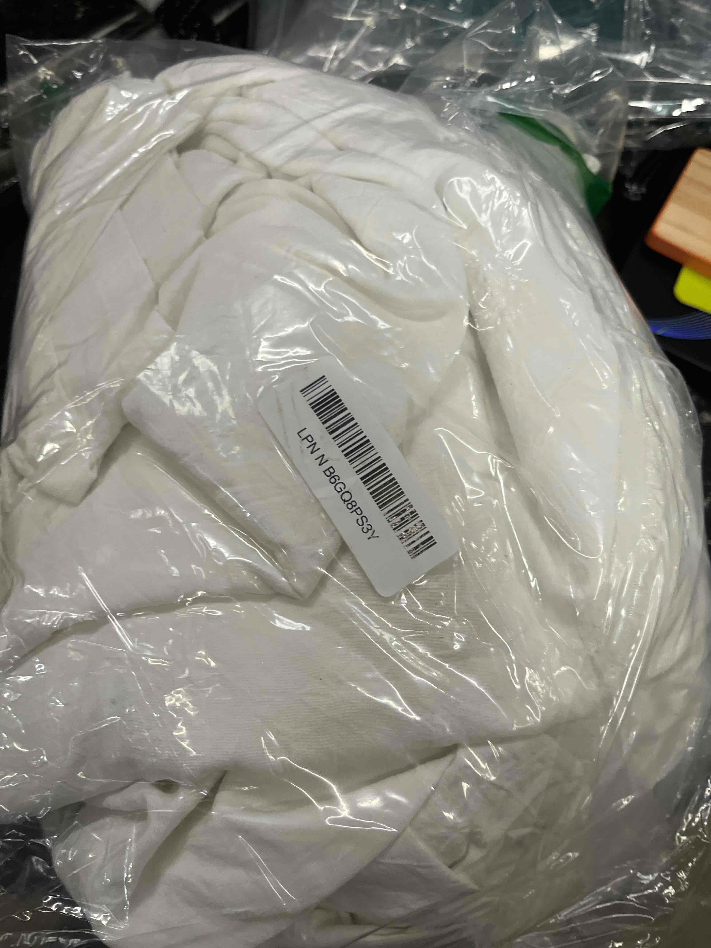 Condition photo showing Good Condition for gokotta 4 pcs full size bed sheets, 10"-15" deep pocket full sheets with elastic corner straps, brushed microfiber polyester - ultra soft, hotel luxury, wrinkle free, breathable, anti-rip - white 01- cream white full