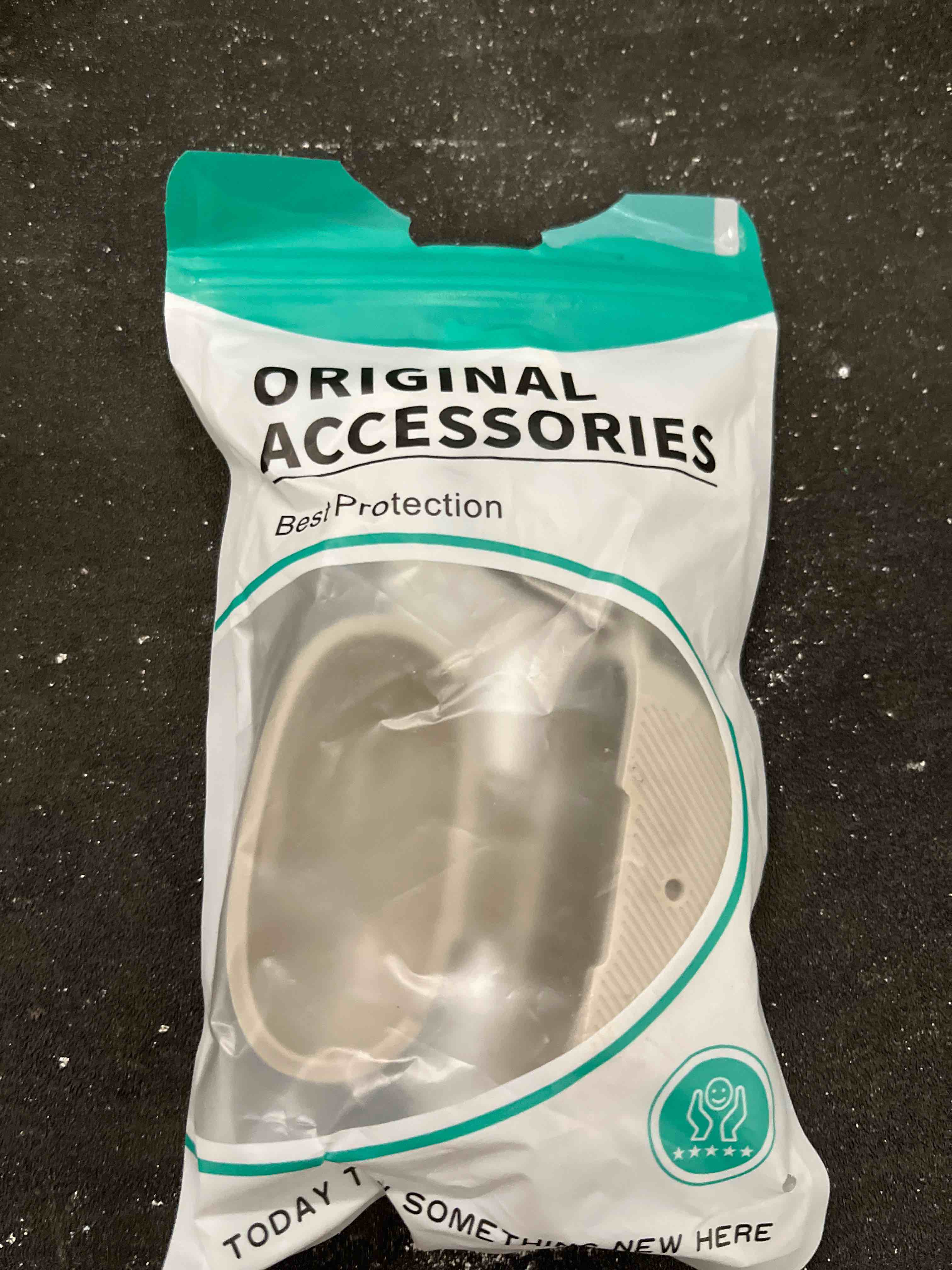 Condition photo showing Good Condition for for shokz opendots one case, soft silicone shockproof protective case cover compatible with shokz opendots one's earbuds accessories with cleaning kit & keychain (gray)
