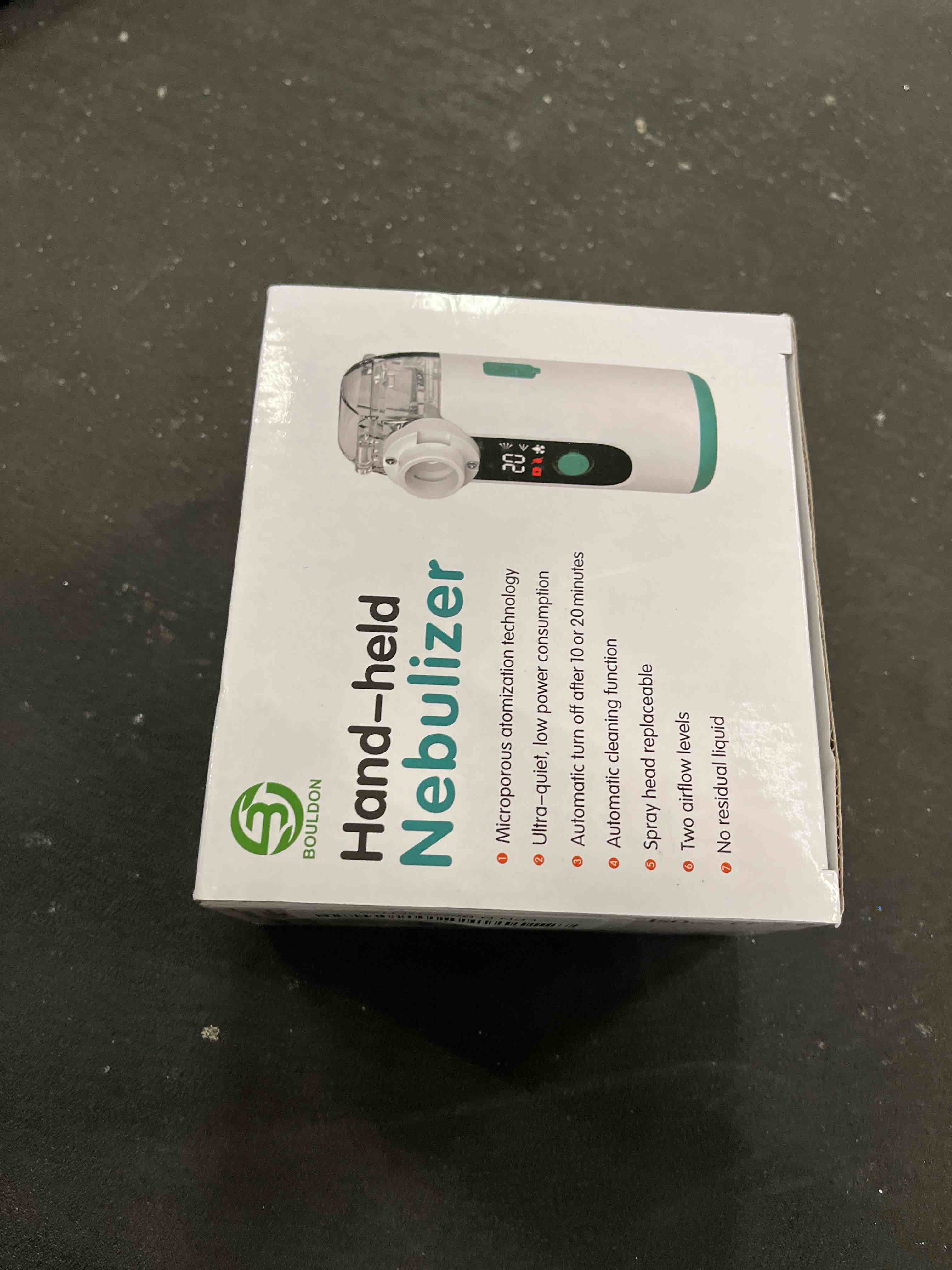 Condition photo showing Good Condition for hand-held nebulizer for respiratory system, portable nebulizer with self-clean mode, rechargeable nebulizer for home office travel (mint green)