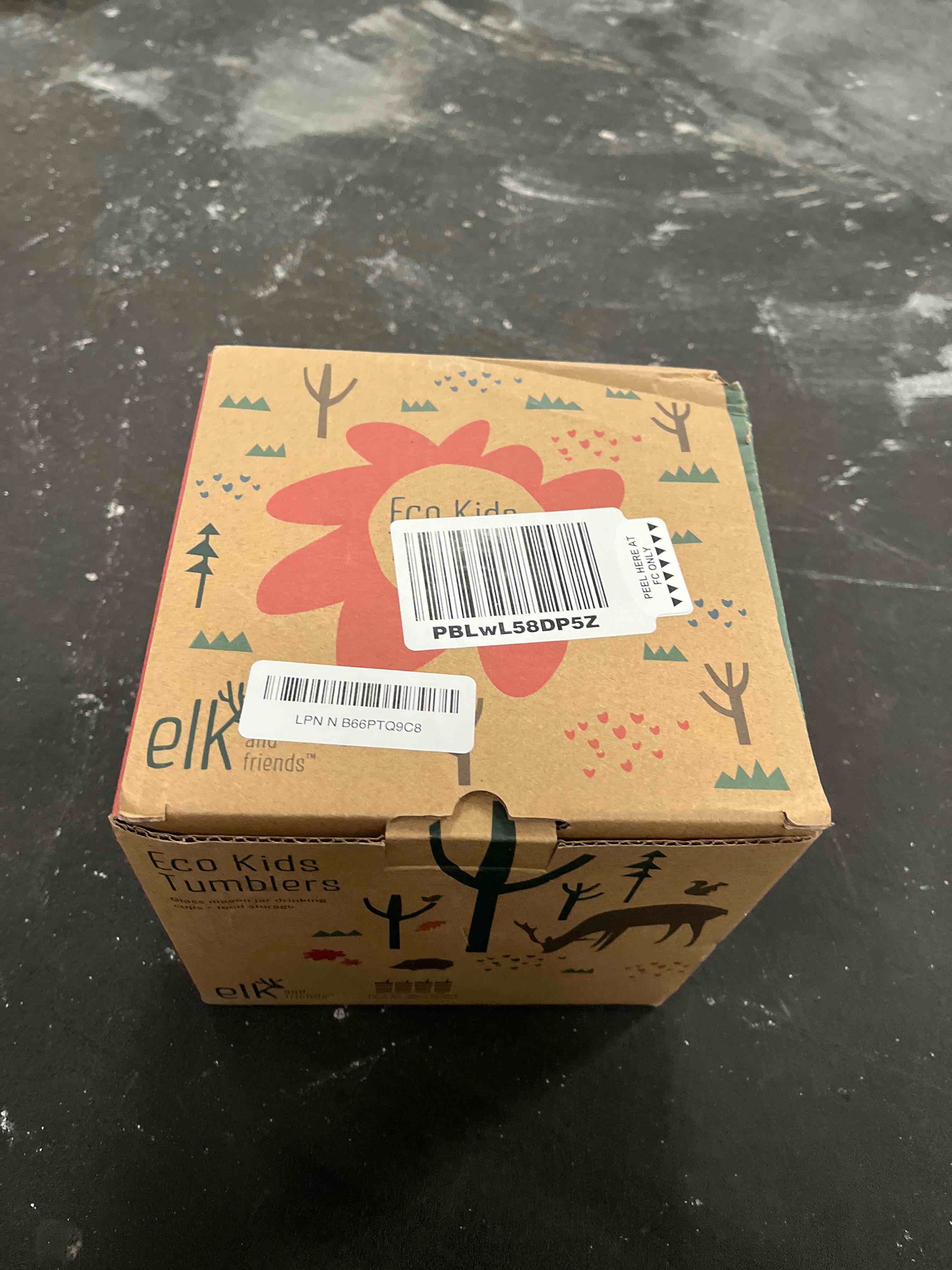 Condition photo showing Good Condition for elk and friends kids + toddler glass cups | the original 12oz glass mason jar with sleeves + lids | silicone straws + stopper | smoothie cup | food storage | spill resistant | dishwasher safe | 4 pack sage/navy/mistyblue/gray