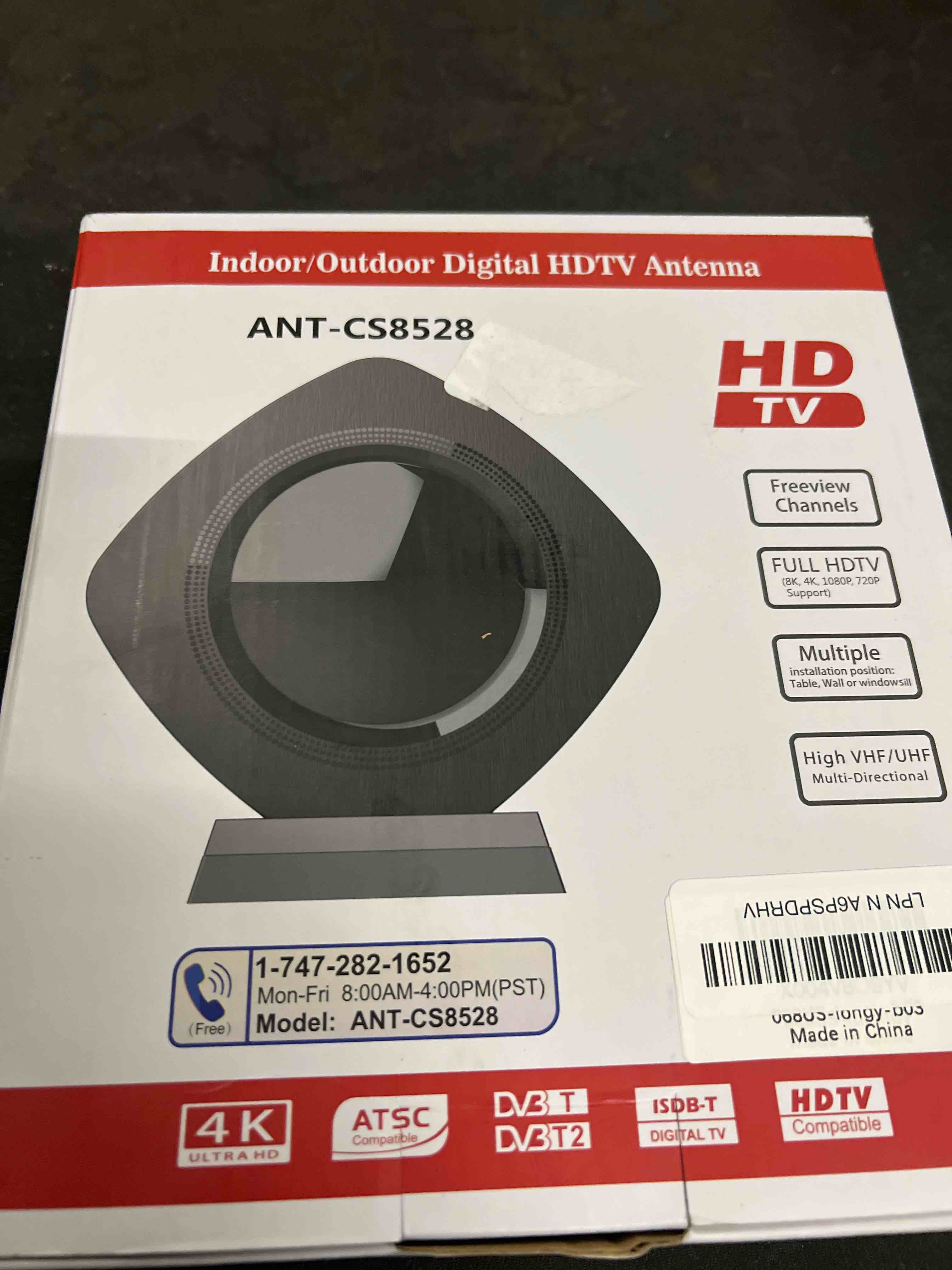 Condition photo showing Good Condition for strongest indoor tv antenna up 3600+ miles range, 2026 best digital antenna for smart tv outdoor, amplified hdtv antenna local channels with amplifier signal booster 38ft cable-support 8k 4k 1080p black