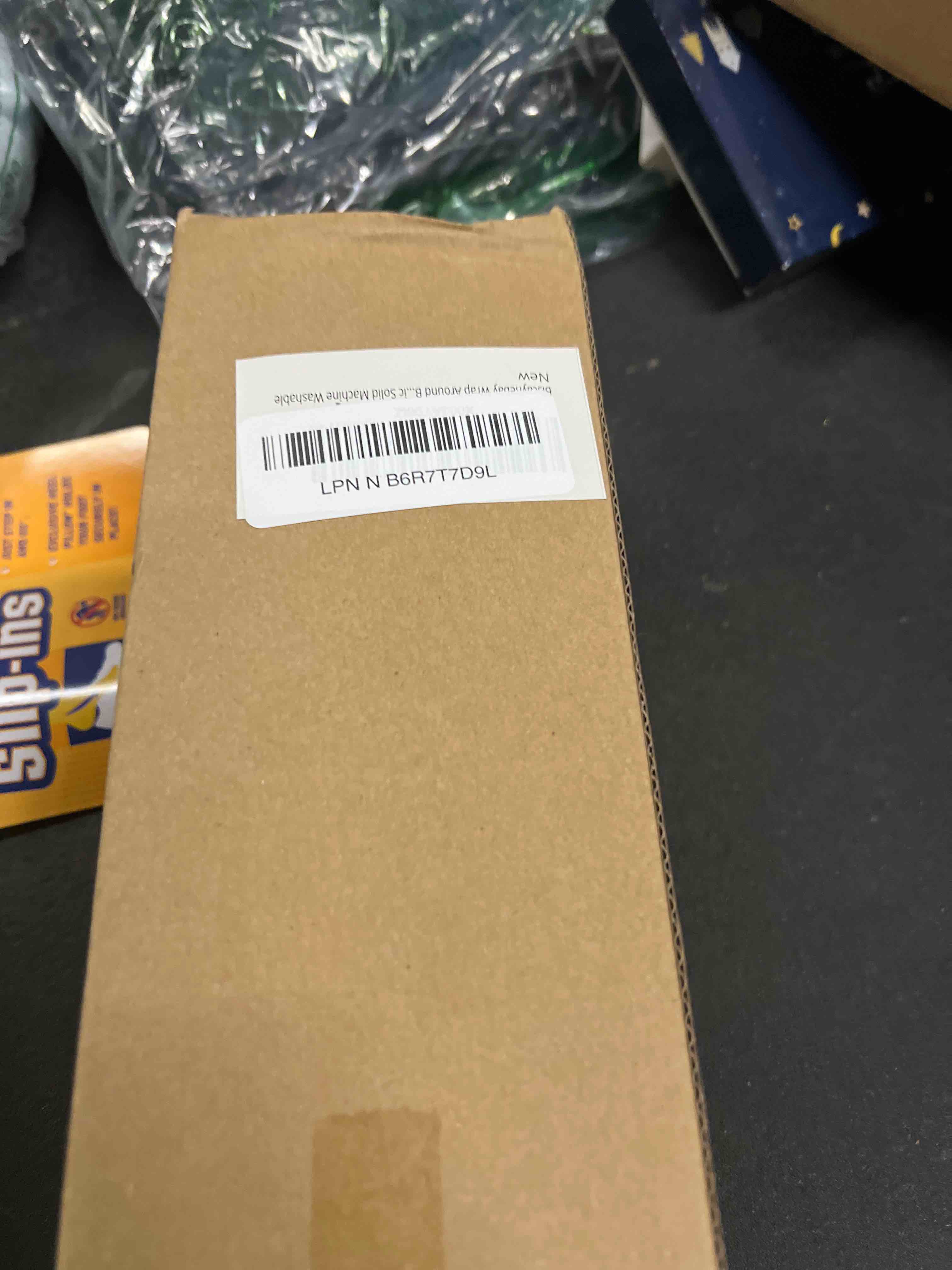 Condition photo showing Good Condition for biscaynebay wrap around bed skirts for queen beds 14" drop, silver grey adjustable elastic dust ruffles easy fit wrinkle resistant silky luxurious fabric machine washable queen-14" drop silver grey