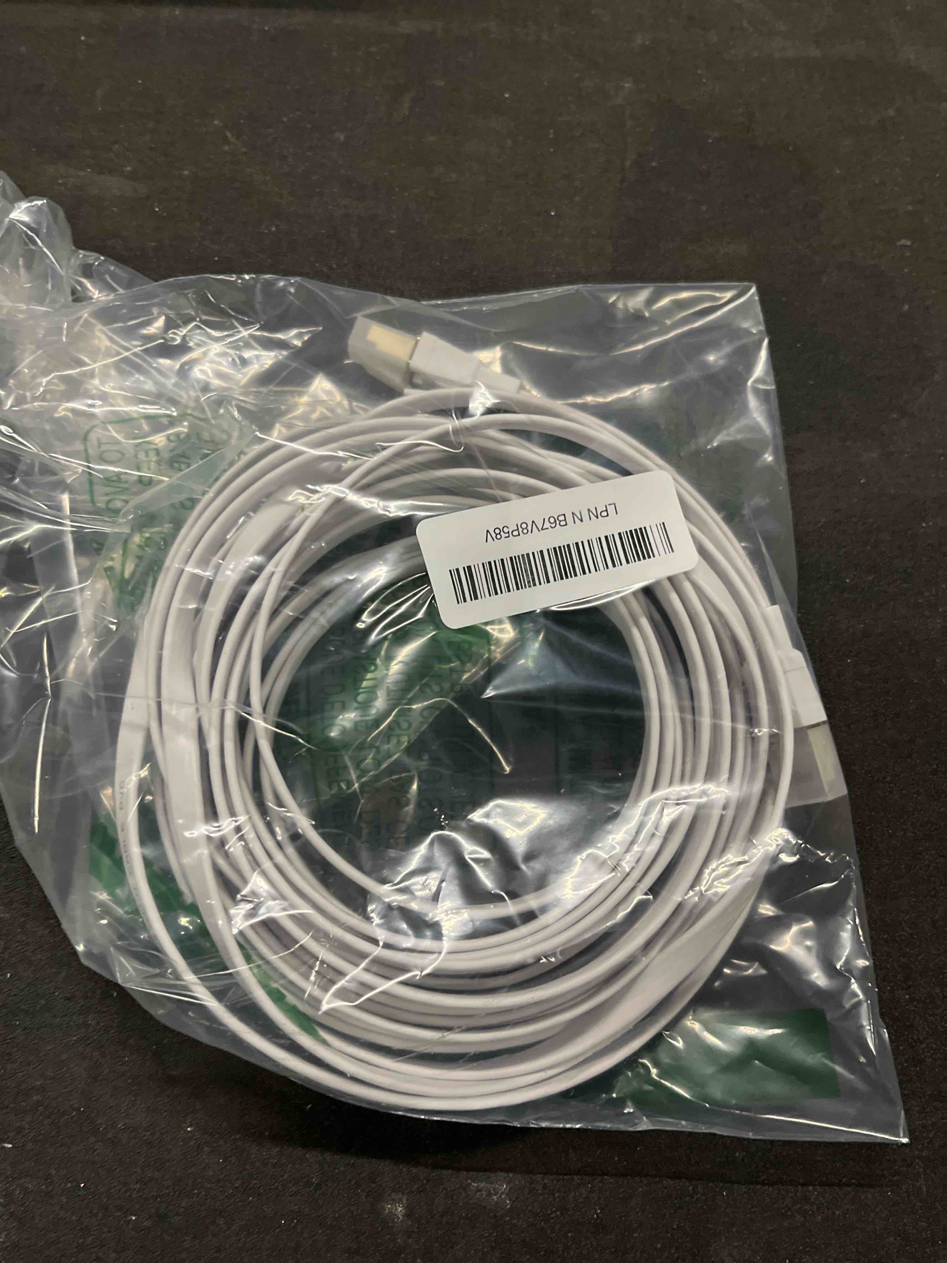 Condition photo showing Good Condition for ethernet cable 25 ft, cat8 high speed outdoor&indoor cat8 lan network cable 40gbps, 2000mhz with gold plated rj45 connector, weatherproof s/ftp uv resistant for router/gaming/modem (25) 25ft white 1