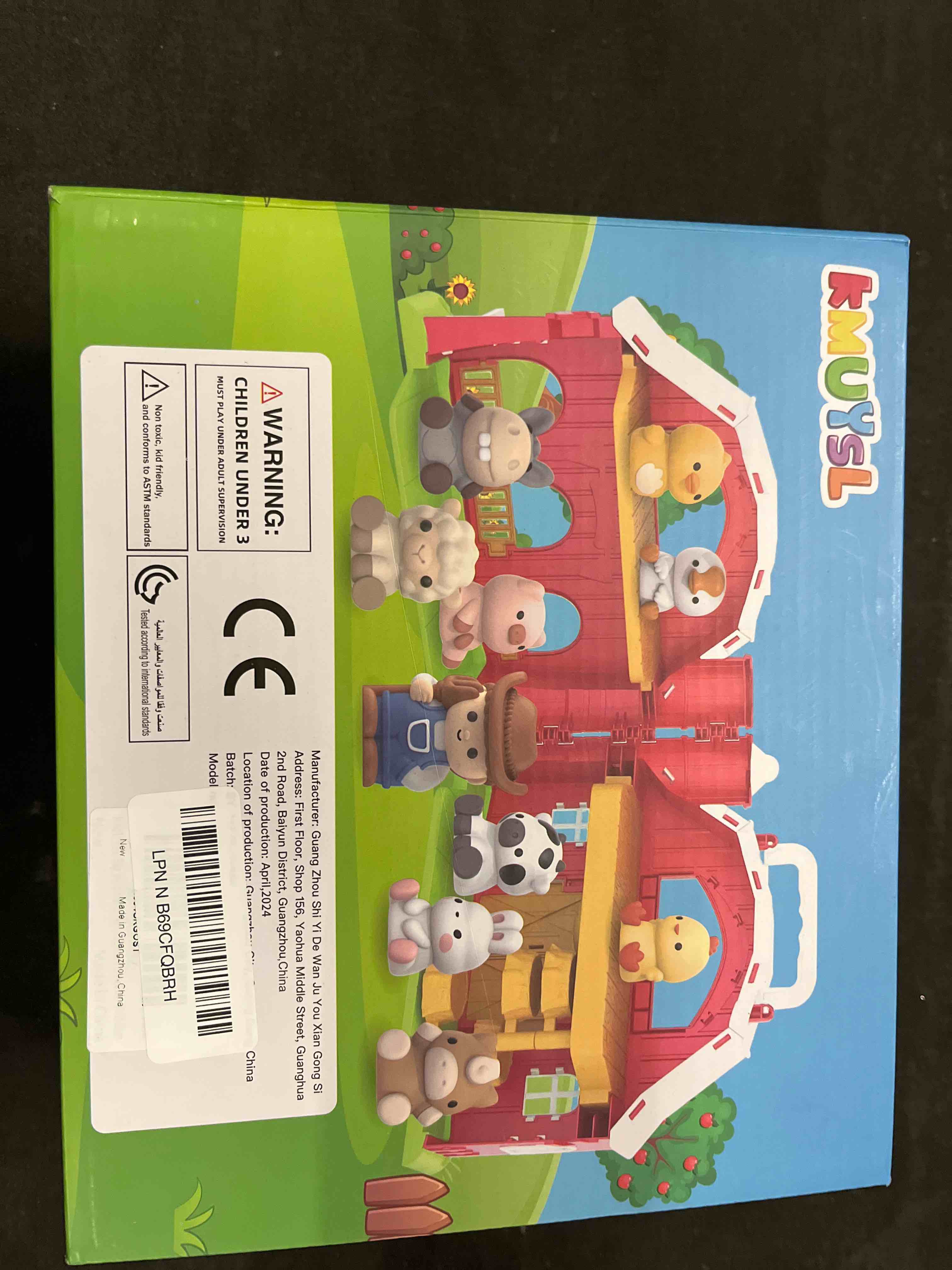Condition photo showing Good Condition for kmuysl toys for 1+ years old boys girls, big red barn farm animal playset for 1-3 years old, learning montessori toys, christmas easter birthday gift for baby kids toddlers age 12+months