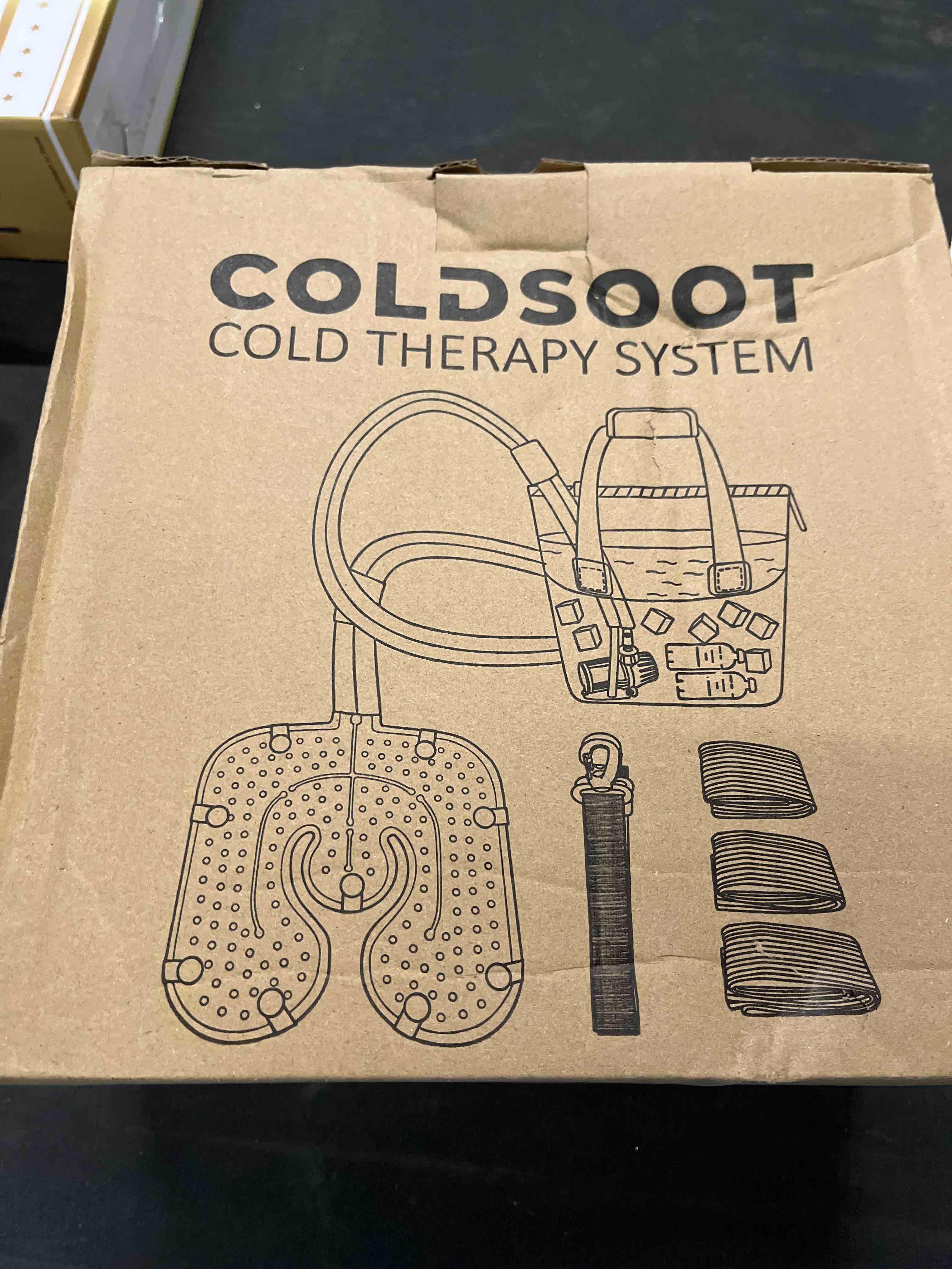 Condition photo showing Good Condition for cold therapy machine w/timer, compact and portable ice machine for knee after surgery, knee replacement recovery system, cryotherapy pain relief w/compression pad for shoulder, hip and ankle universal pad+machine