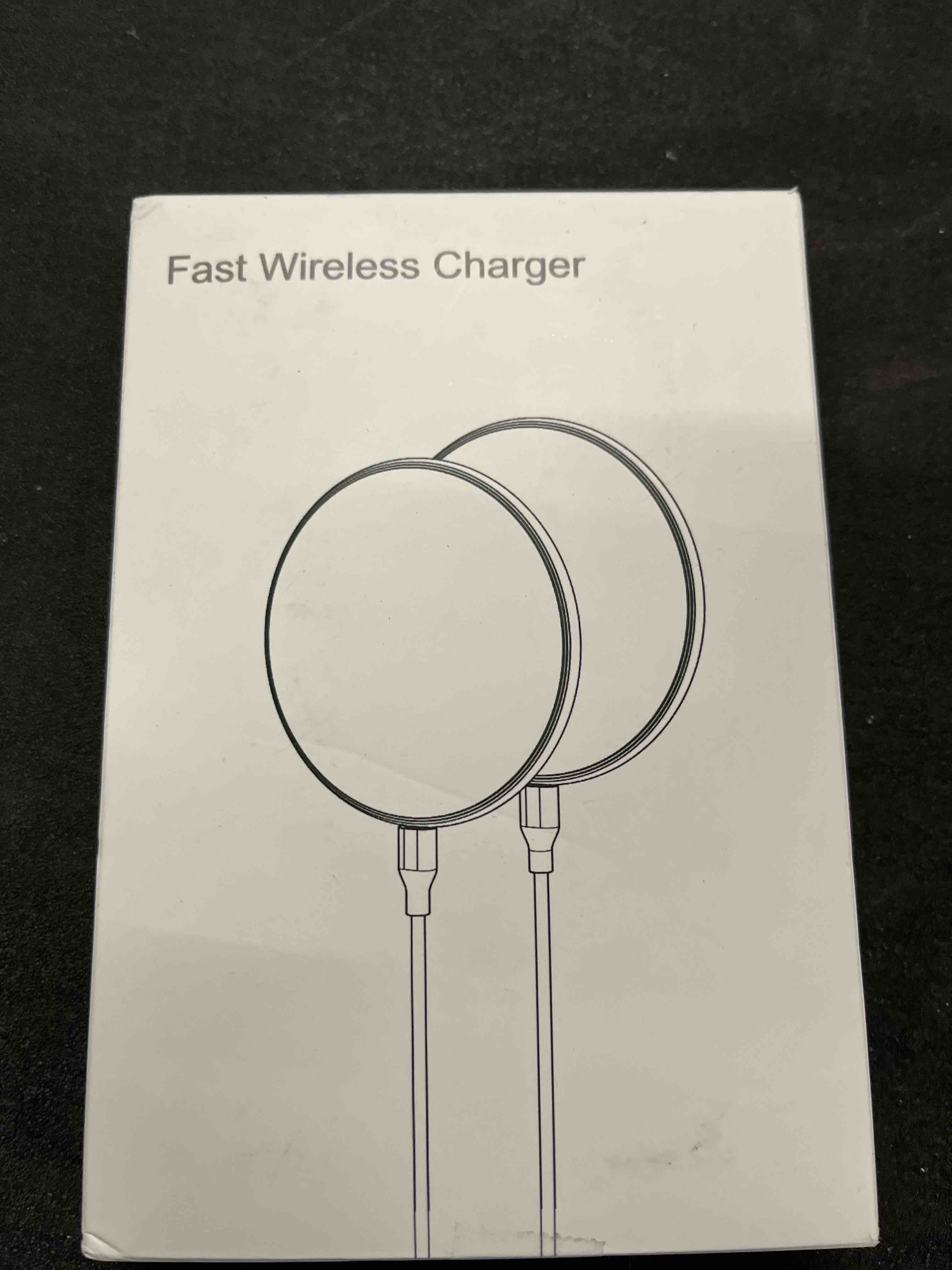 Condition photo showing Good Condition for wireless charger compatible with iphone 16 15 14 13 12 11 pro max/mini/plus/xr/x/8, 15w max fast wireless charging pad mat for samsung galaxy s23/s22/s21/s20/s10, galaxy buds, 2 pack black 2 pack