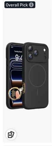 Condition photo showing Good Condition for miracase magnetic for iphone 17 pro case, compatible with magsafe, integrated silicone camera contro