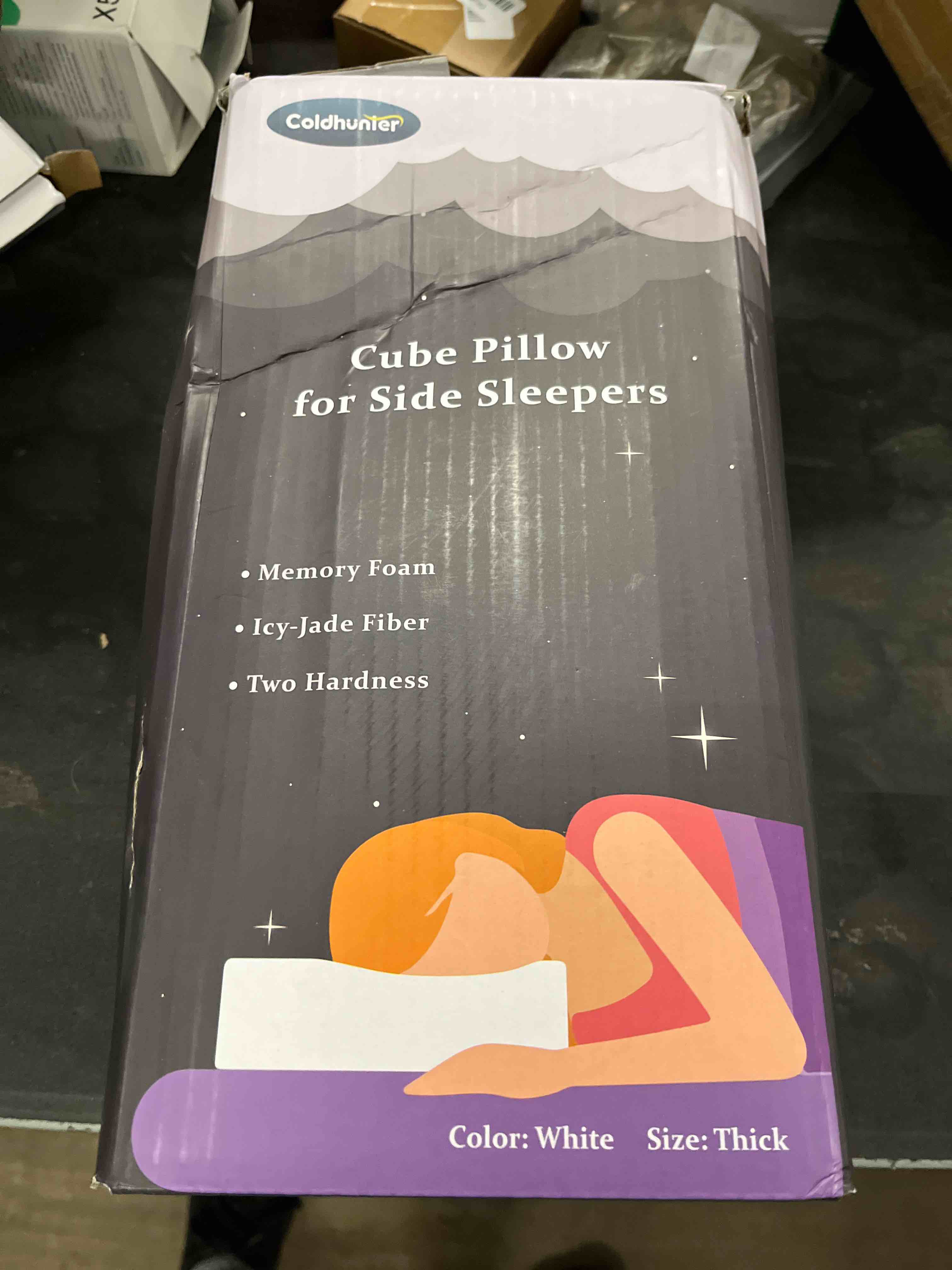 Condition photo showing Good Condition for coldhunter cube pillow pro for side sleepers memory foam bed pillow soft pillow supportive head, nec