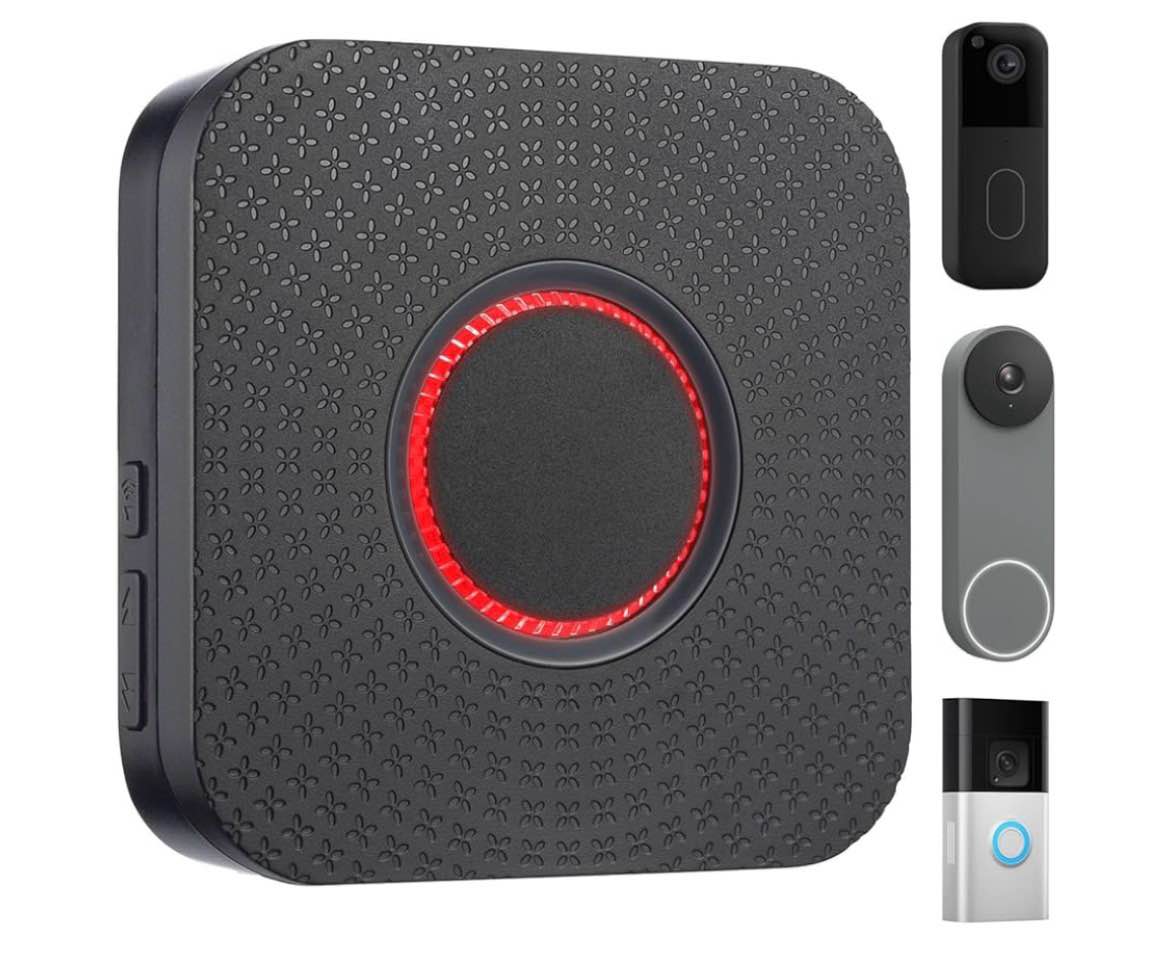 smart wireless doorbell chime, compatible with ring & blink & google nest video doorbell, no wiring,