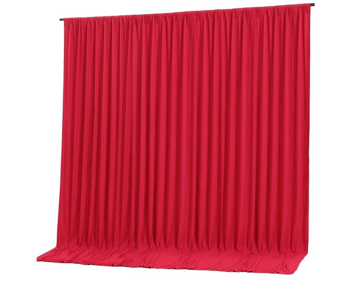 10x10ft wrinkle free red backdrop curtain for parties soft fabric drapes wedding red curtain backdro