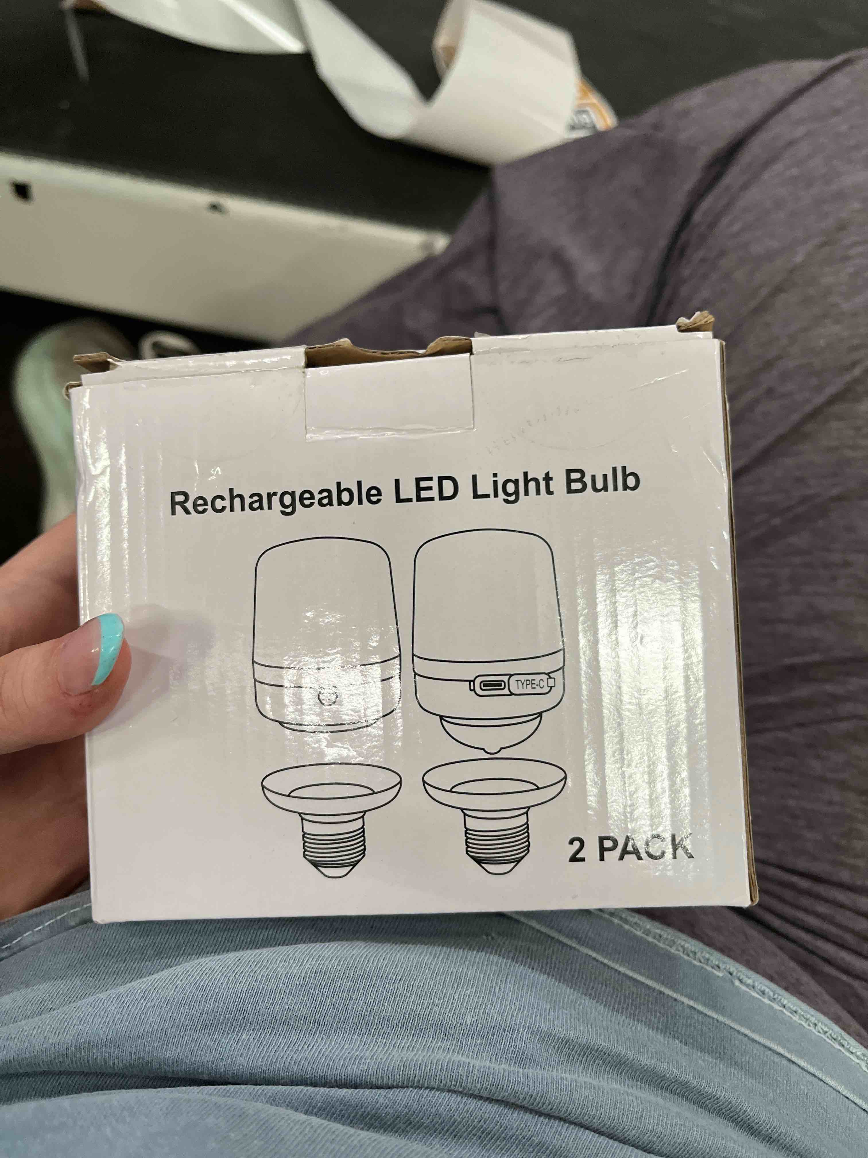 Condition photo showing Good Condition for minetom e26 rechargeable light bulbs with remote and timer, battery backup bulb with 12 colors and b