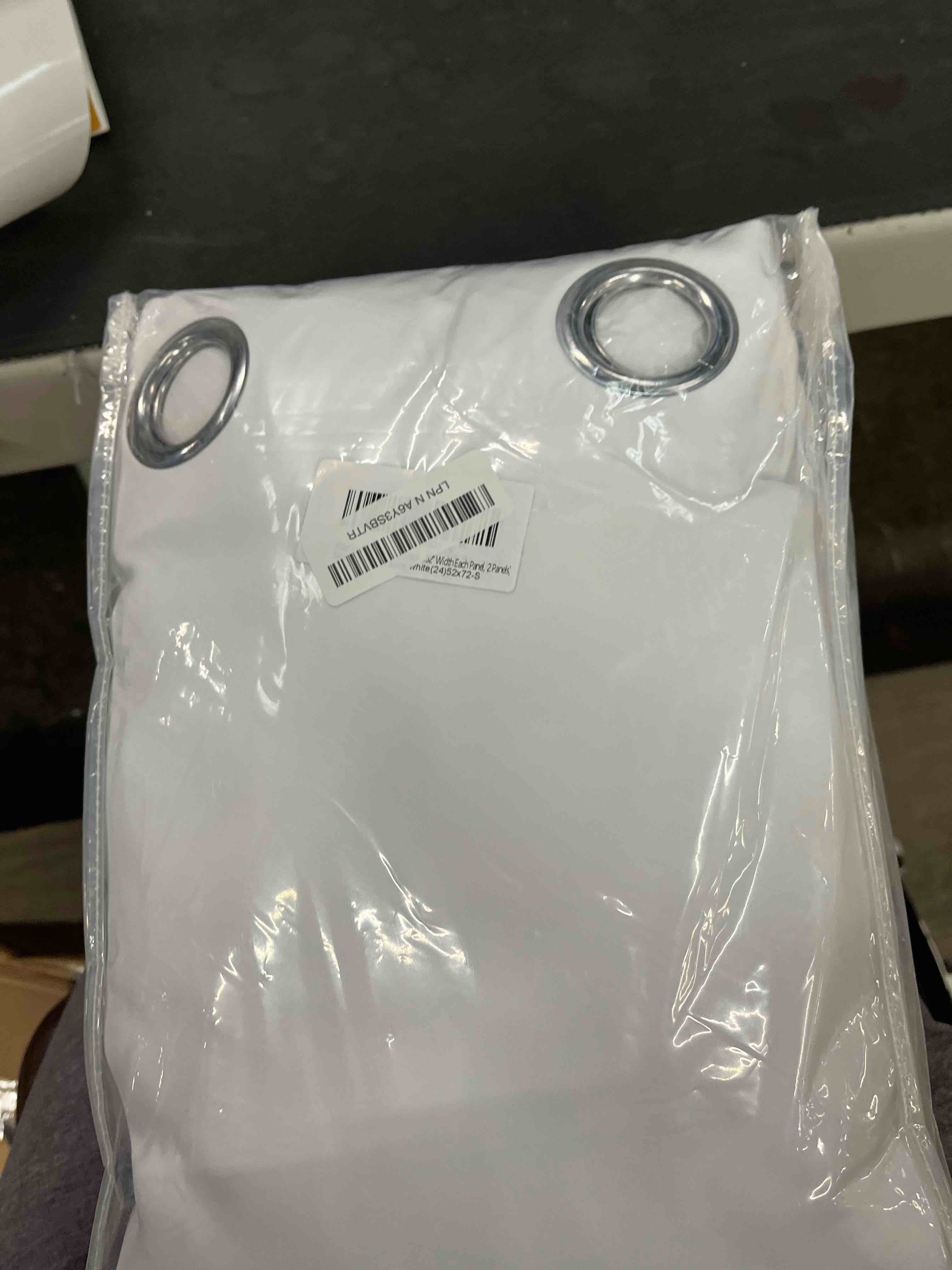 Condition photo showing Good Condition for yakamok pure white total blackout curtains, heavy duty lined blackout drapes 72 inches long, thermal