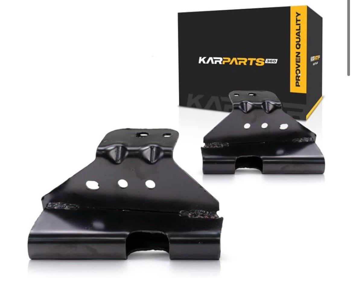 For Chevy Silverado 1500 1999 2000 2001 2002 Bumper Bracket Driver and Passenger Side | Pair | Front