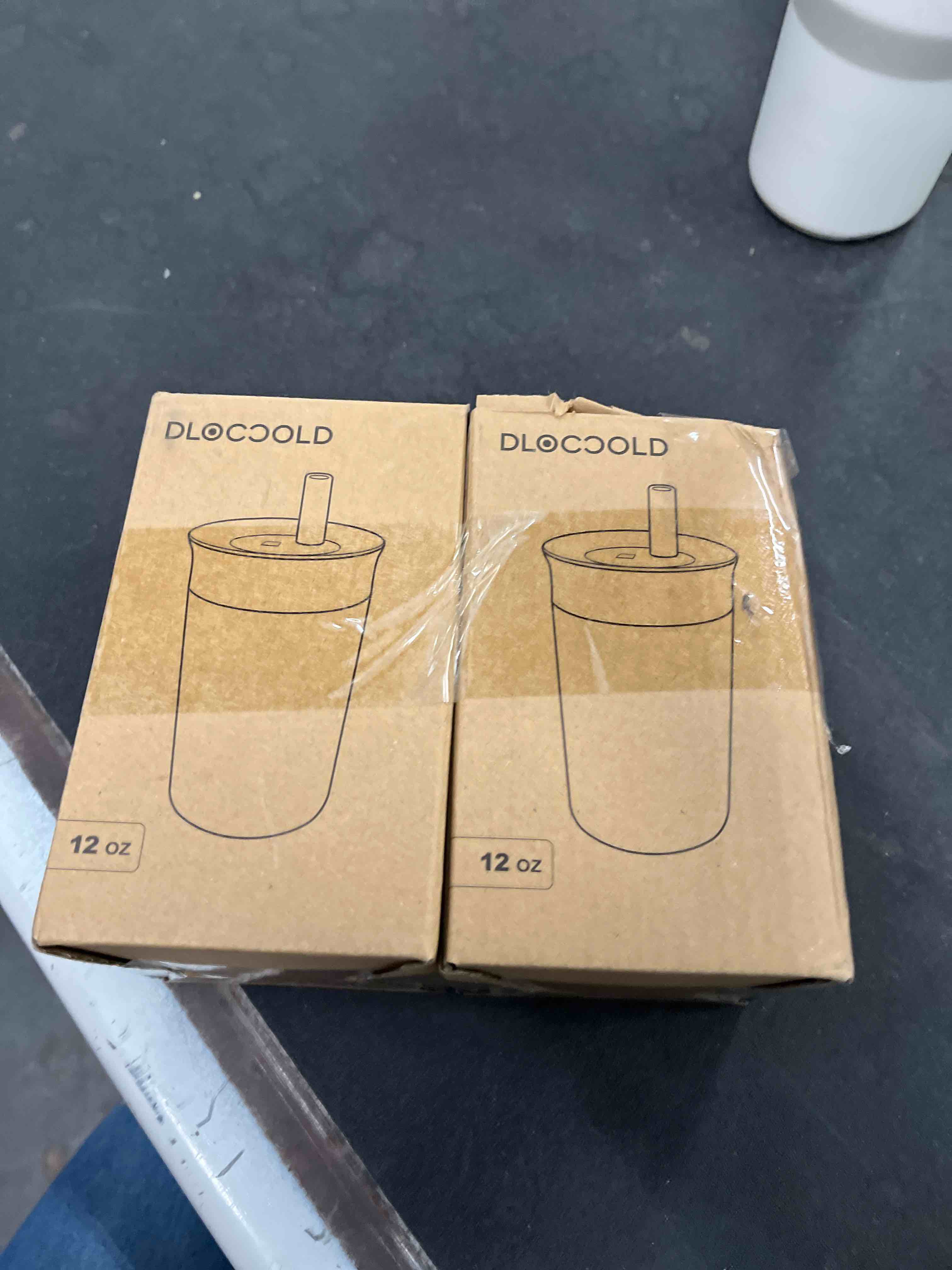 Condition photo showing Good Condition for dloccold 12 oz insulated stainless steel straw tumbler, reusable sippy cup with leak-proof spill res