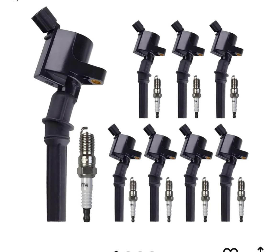 maXpeedingrods DG511 Ignition Coil Pack and Spark Plugs for Ford F150 2004-2008, F250 F350 Expeditio