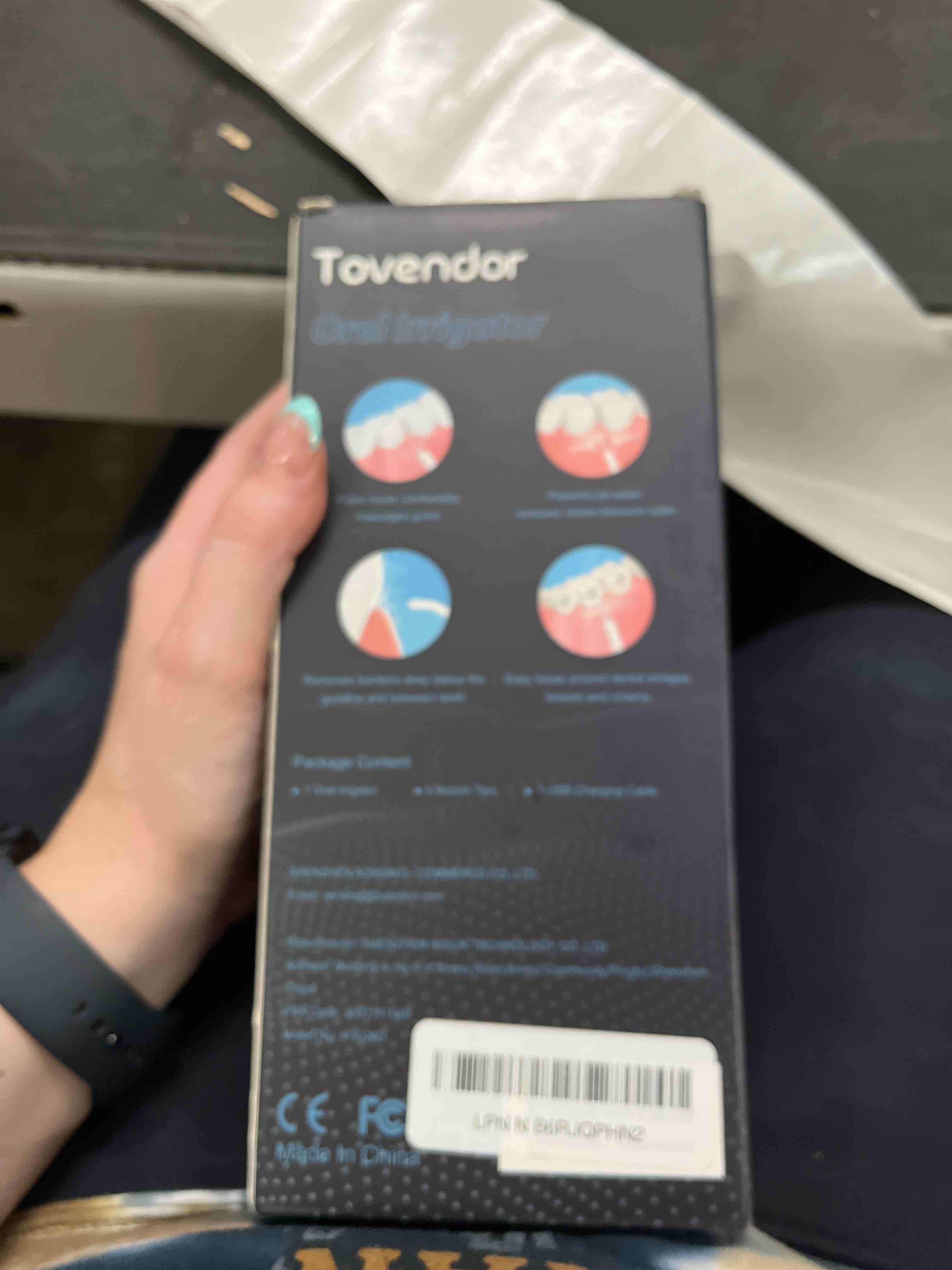 Condition photo showing Good Condition for tovendor electric water flosser, cordless rechargeable dental oral irrigator ipx7 waterproof 300ml t