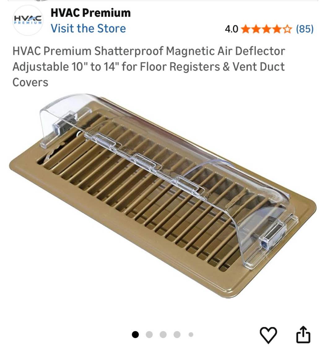 floor vent covers with vent deflector, adjustable floor register 4x10, air vent deflector includes m