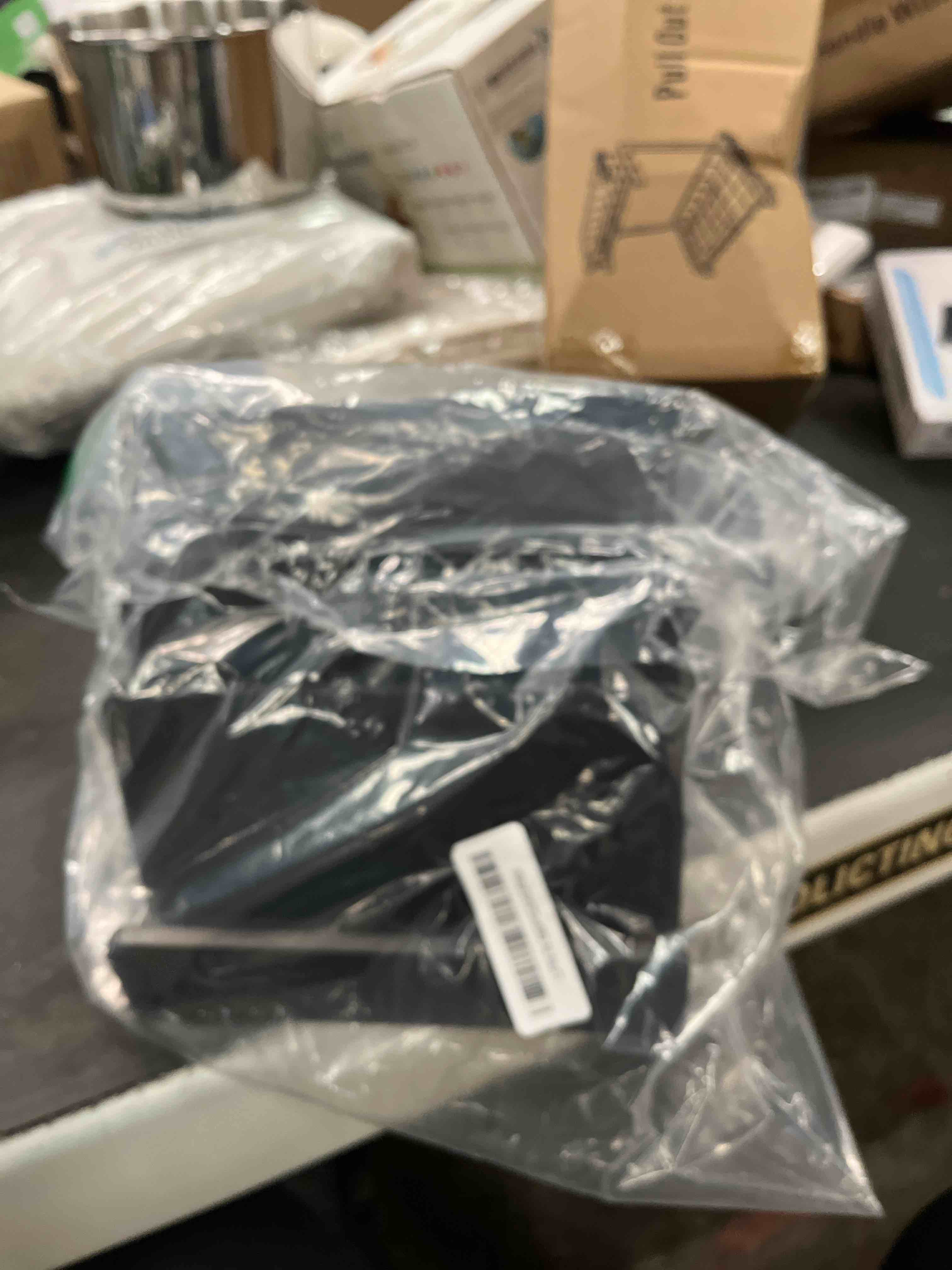 Condition photo showing Good Condition for 8.5 x 11 brochure display stand 3 tier wooden brochure holder black literature holder magazine display business card holder postcard display flyer holder for magazine pamphlet booklets menu (1)