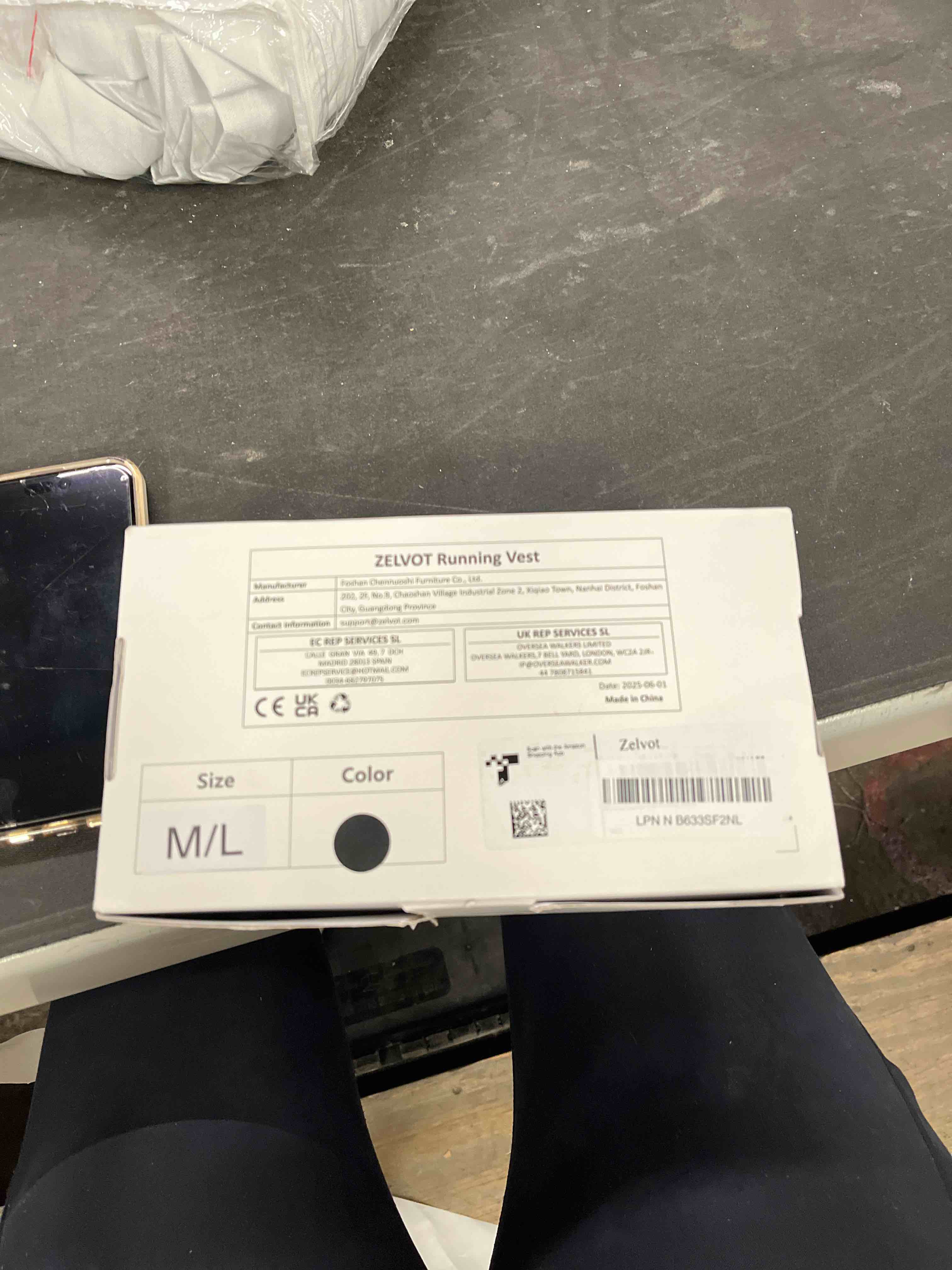 Condition photo showing Good Condition for zelvot running vest for women men, usa original patent, adjustable chest straps running hydration ve