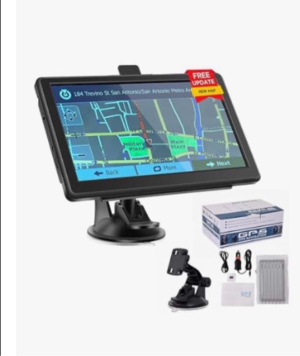 gps navigator for car, truck gps with 7'' touchscreen, free lifetime updates, car navigation system 