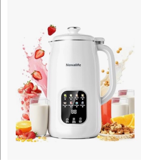 8 in 1 nut milk maker machine, 40oz automatic soy milk maker blender, homemade soy milk, almond milk
