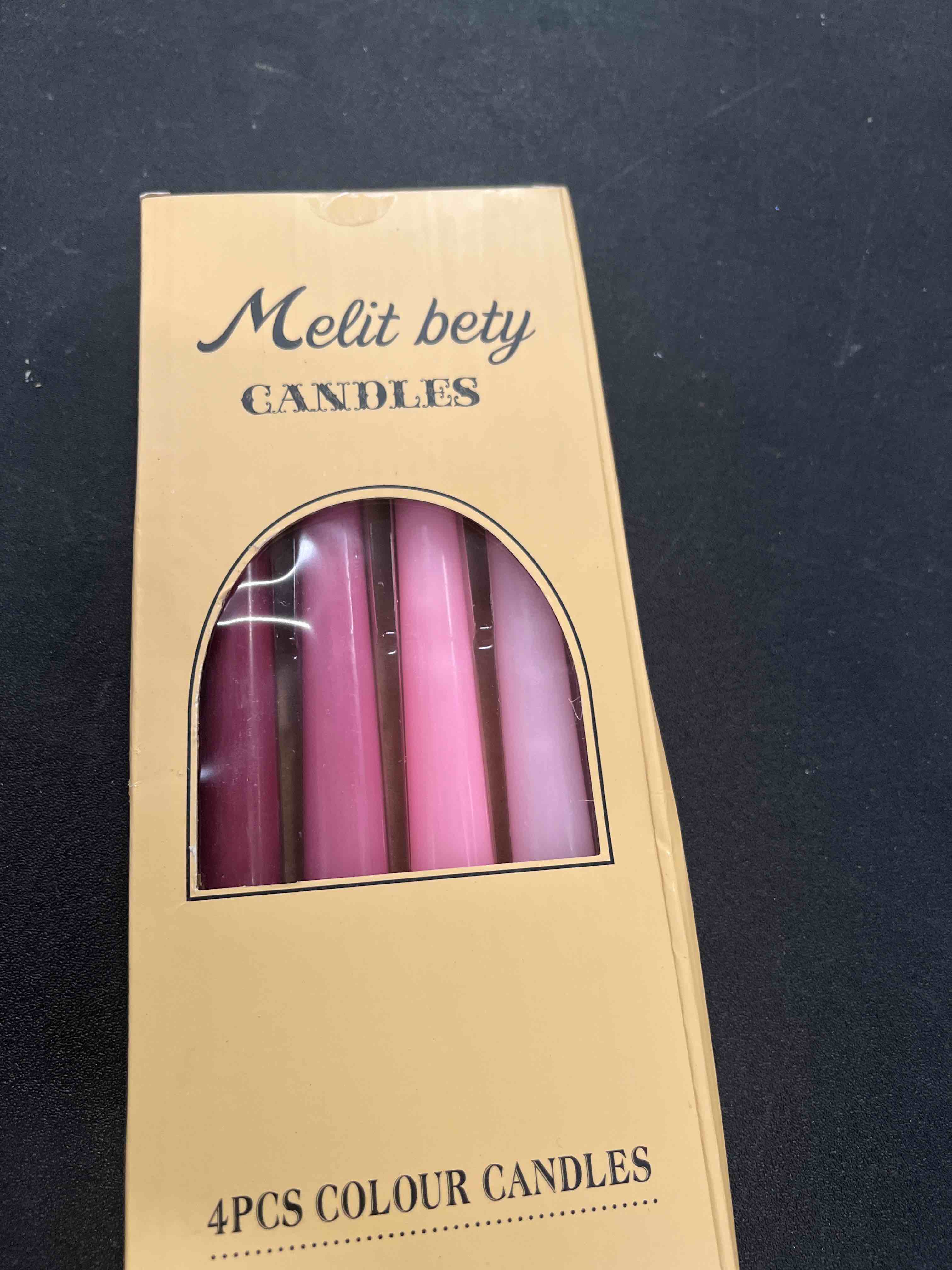 Condition photo showing Good Condition for 10in gradient taper candles set of 4 pack tapered candle, tall candlesticks,for dinner party wedding