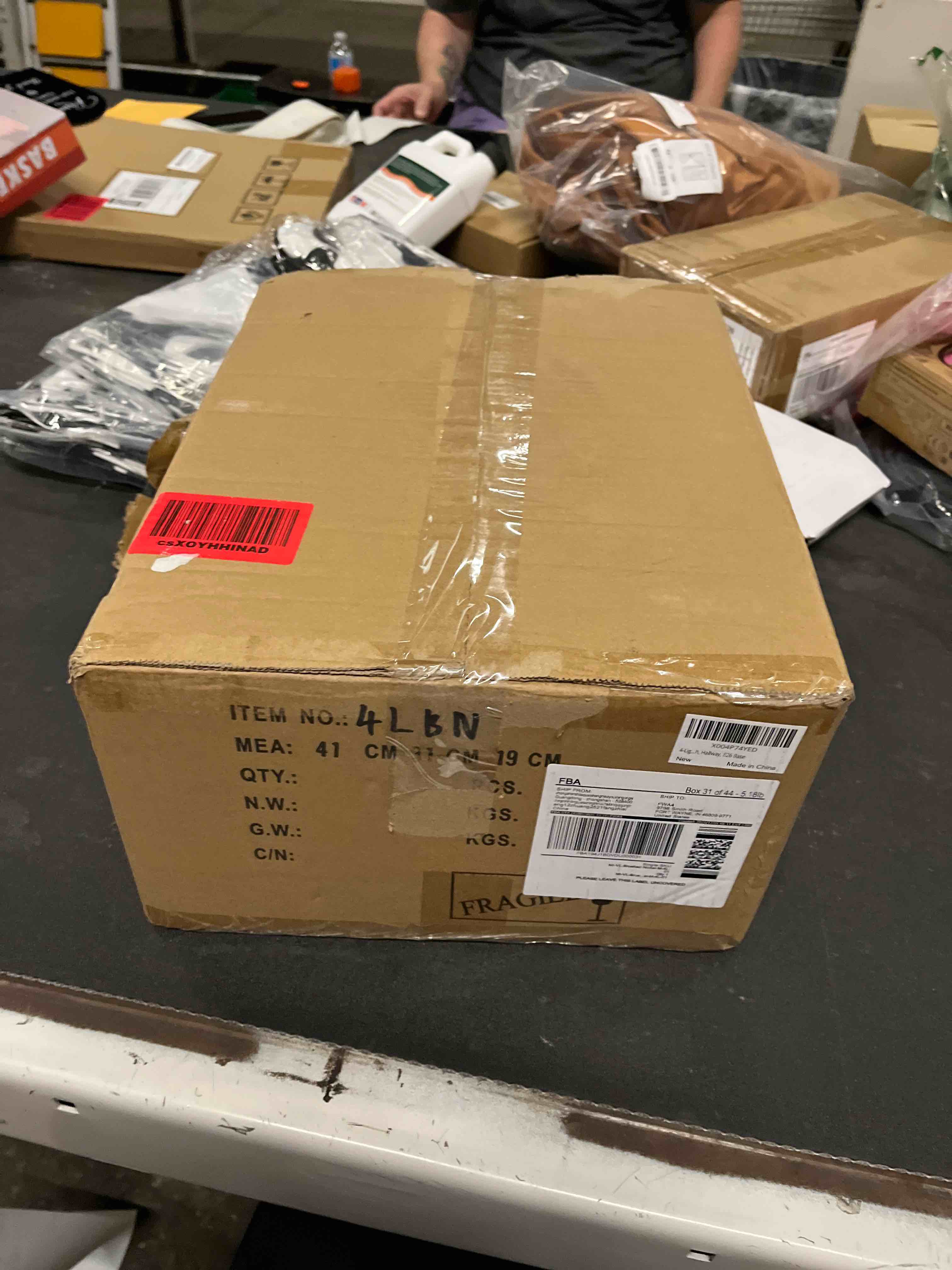 Condition photo showing Good Condition for mieloxiy 4-light bathroom light fixtures, modern vanity lights, brushed nickel metal wall lamp with 