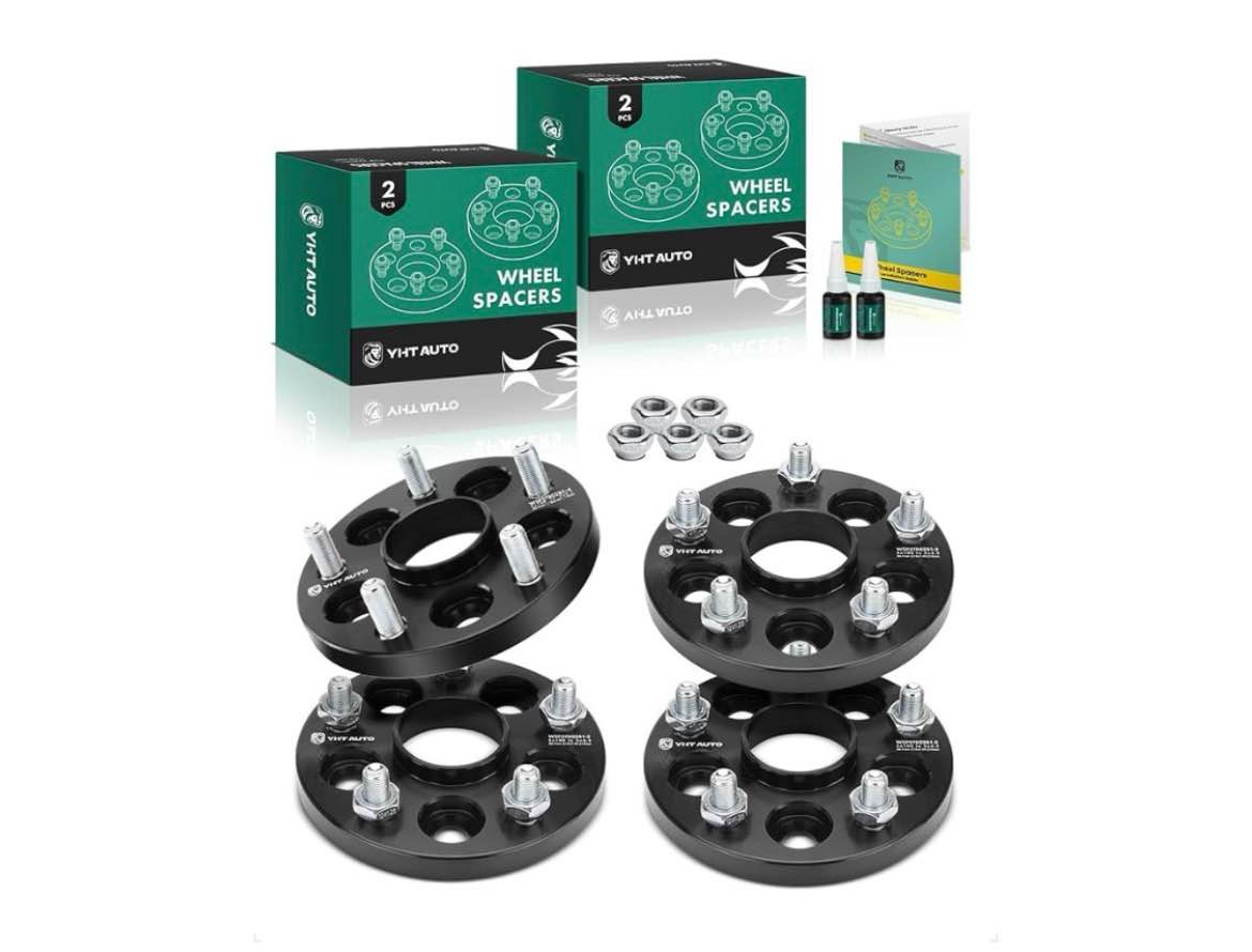yhtauto 5x100 to 5x114.3 hub centric wheel adapters 15mm compatible with outback, forester, impreza,